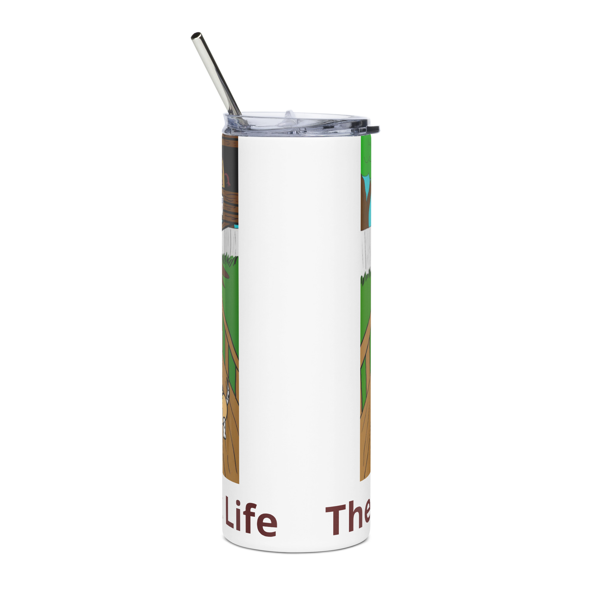 Stainless steel tumbler - Cheesesteak Life - Cheesey Bar-B-Que - Image 2