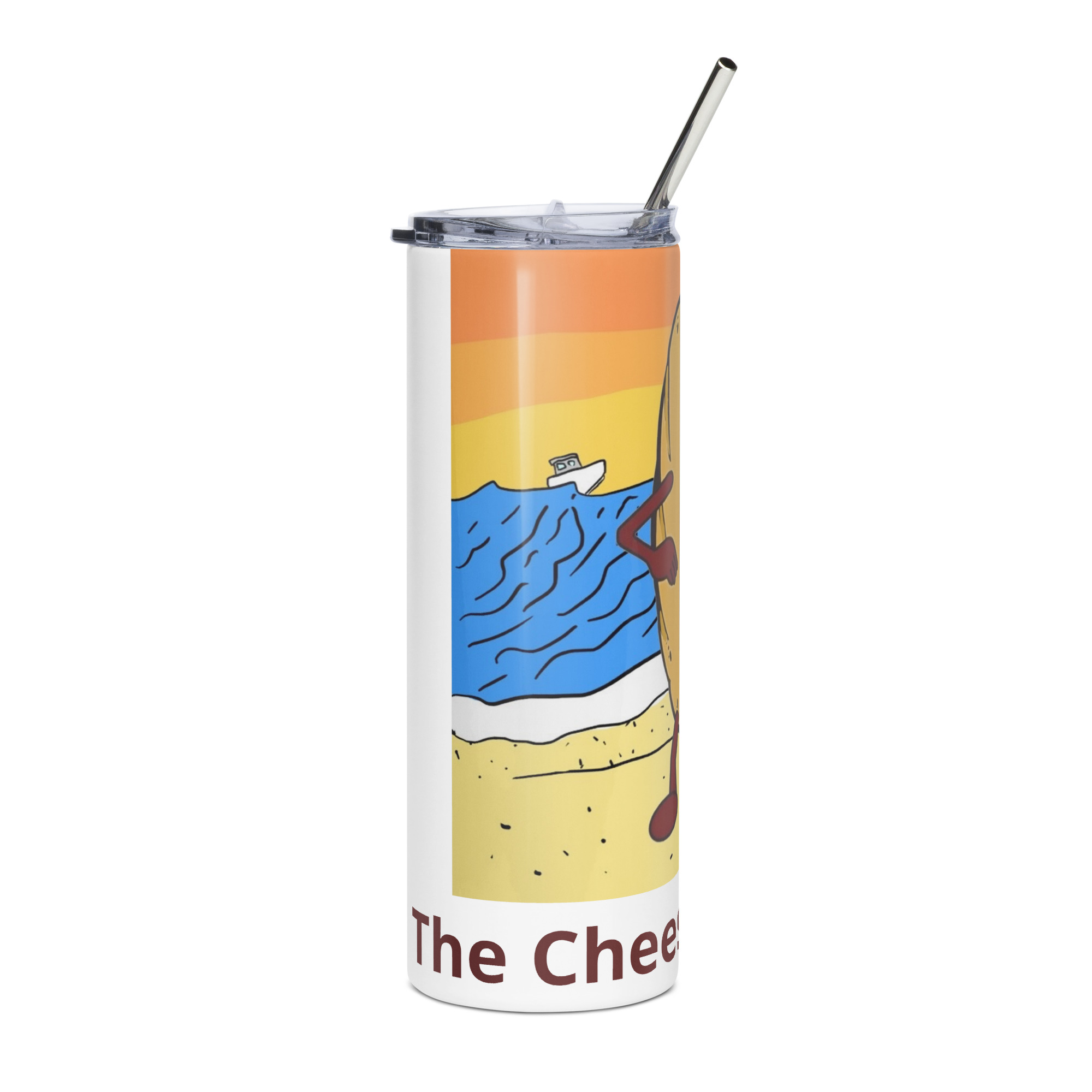 Stainless steel tumbler - Cheesey Beach - Image 4