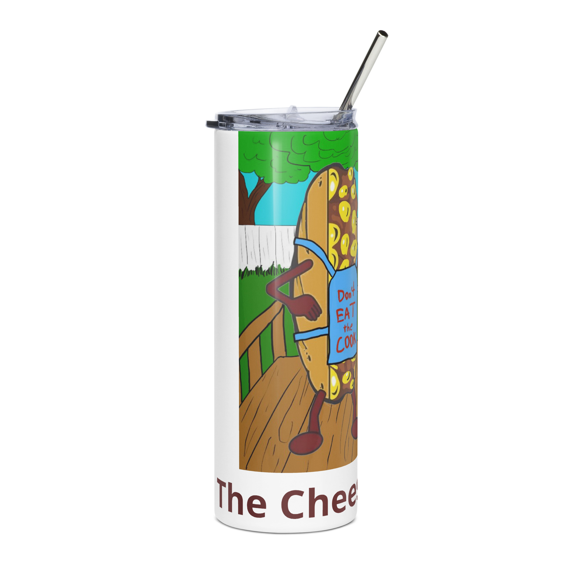 Stainless steel tumbler - Cheesesteak Life - Cheesey Bar-B-Que - Image 4