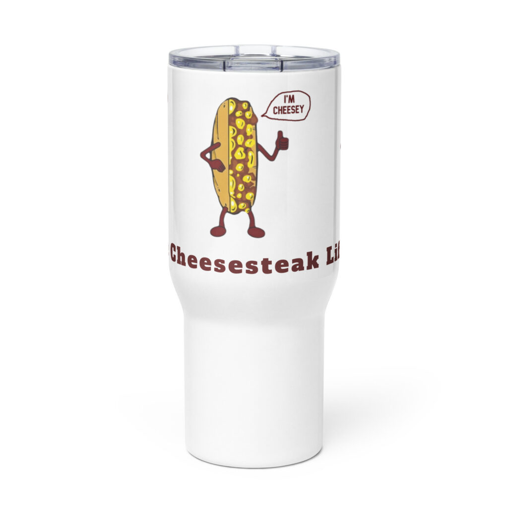 Mr. Cheesey - Travel mug with a handle