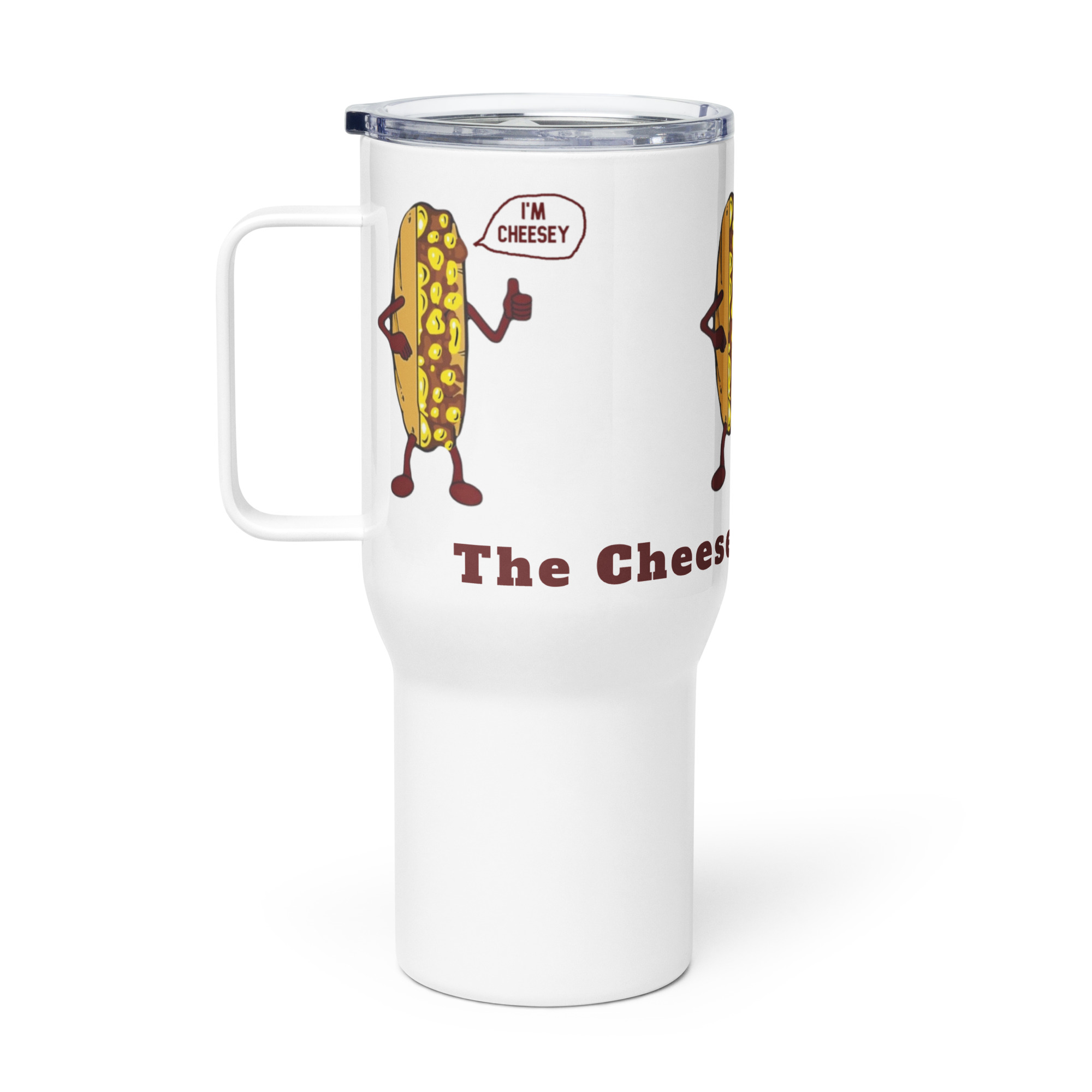 Mr. Cheesey - Travel mug with a handle - Image 2