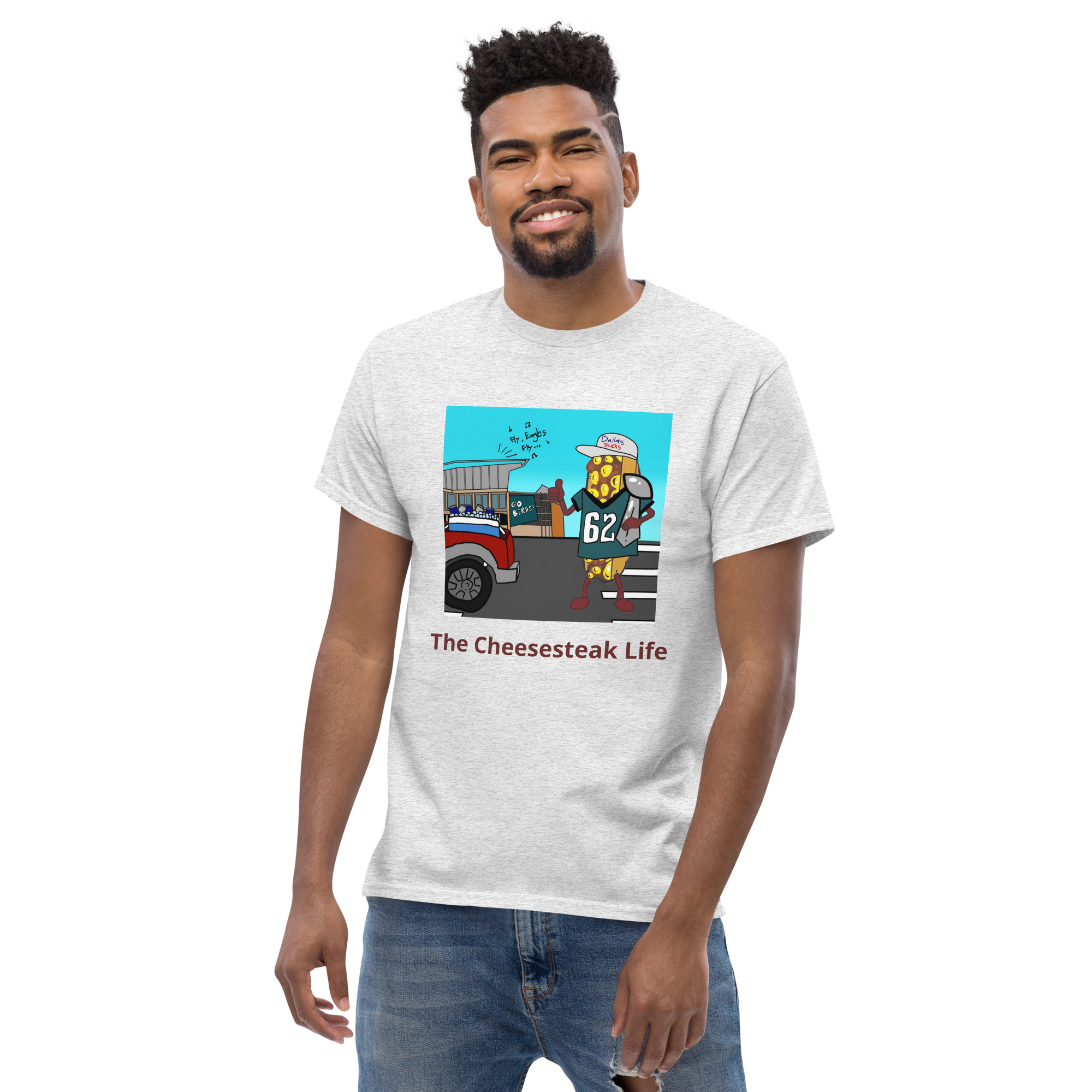 T-shirt - Cheesesteak life - Cheesey Eagles Fan - Image 58