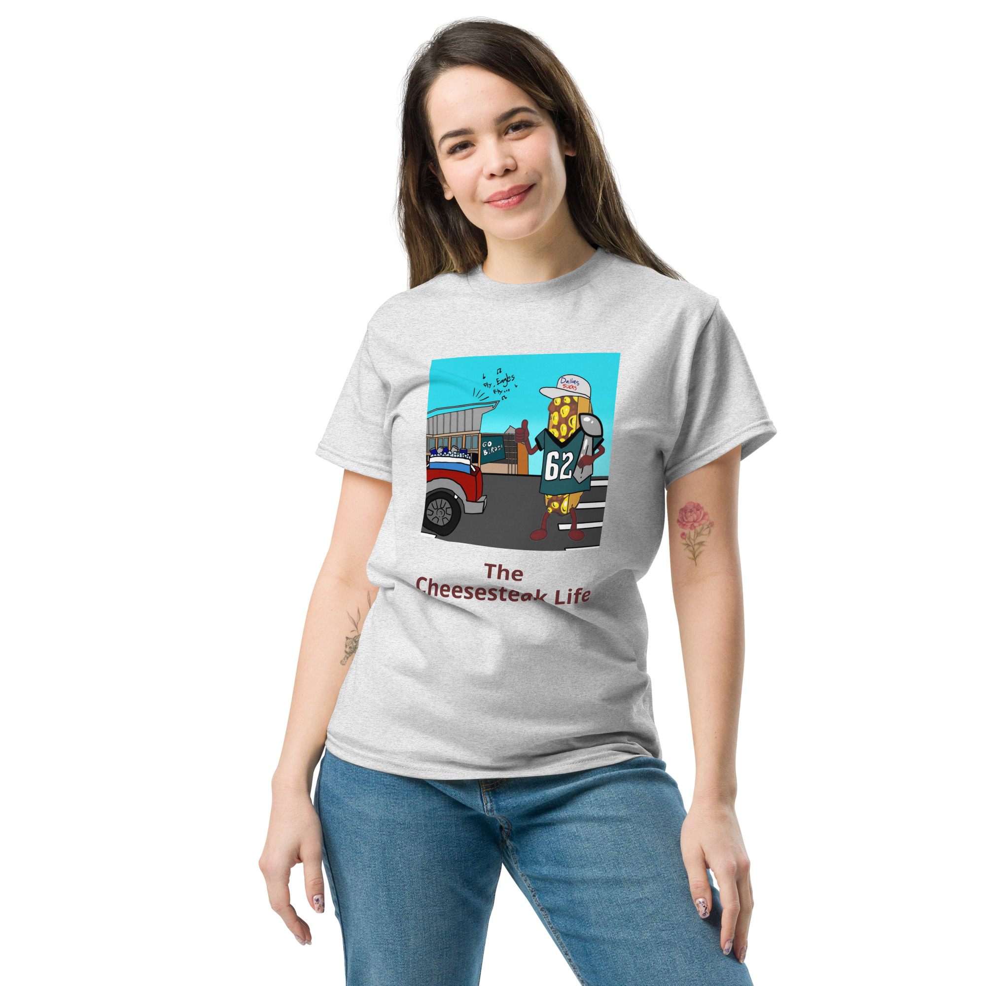 T-shirt - Cheesesteak life - Cheesey Eagles fan - Image 12
