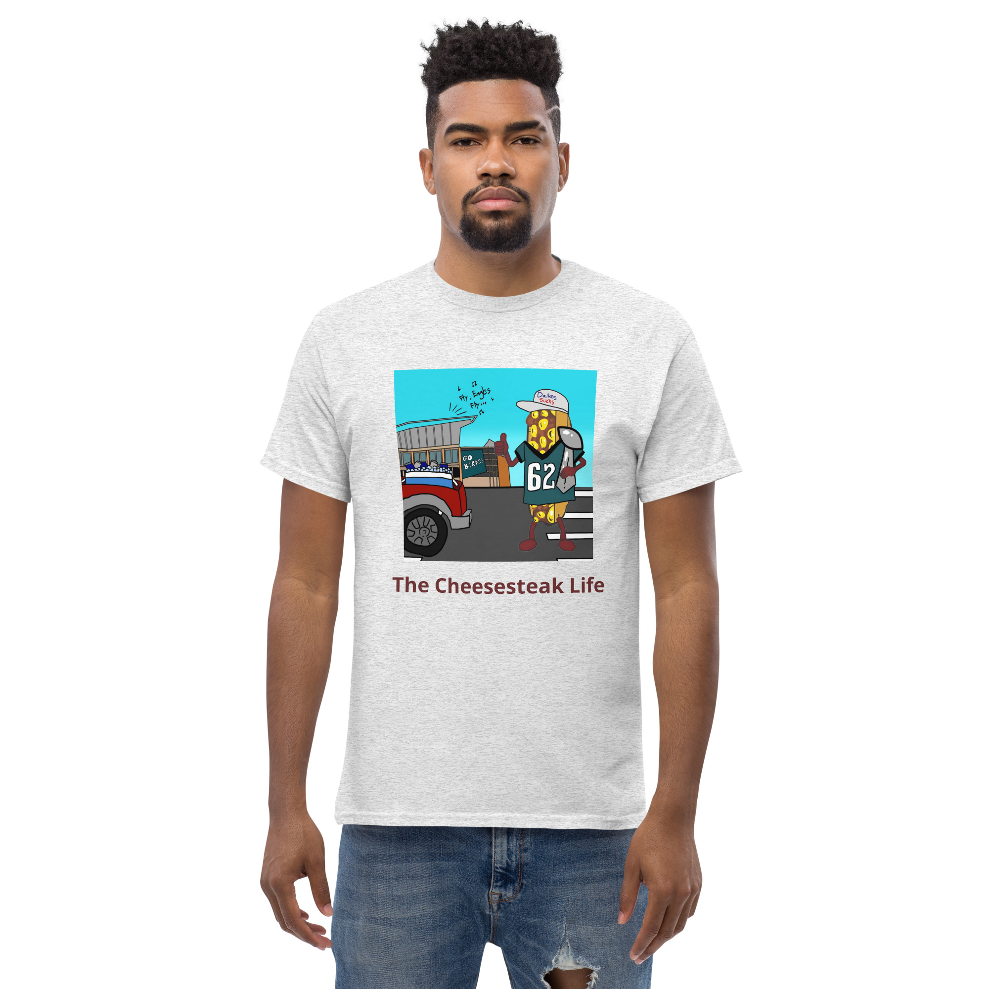 T-shirt - Cheesesteak life - Cheesey Eagles Fan - Image 57