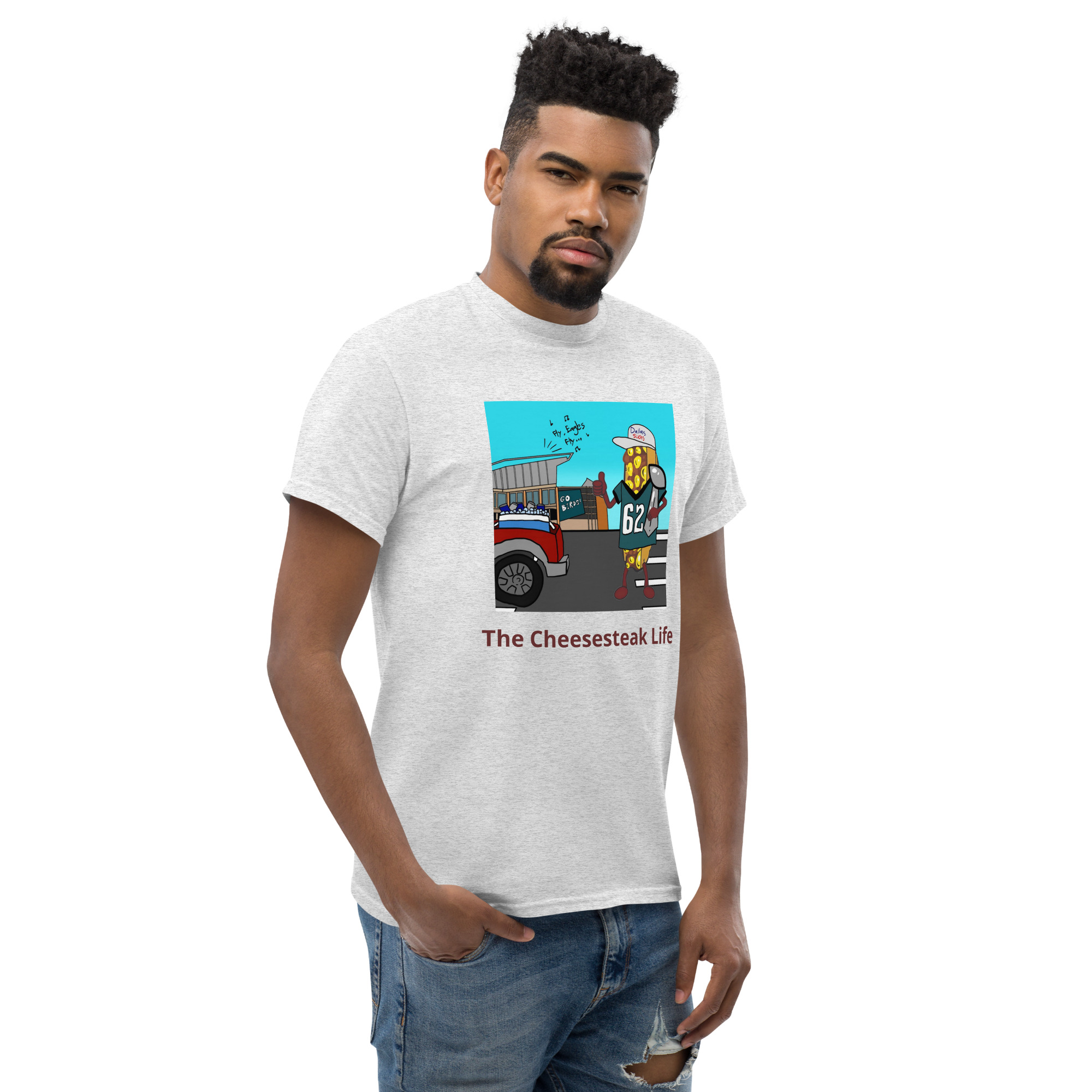 T-shirt - Cheesesteak life - Cheesey Eagles Fan - Image 63