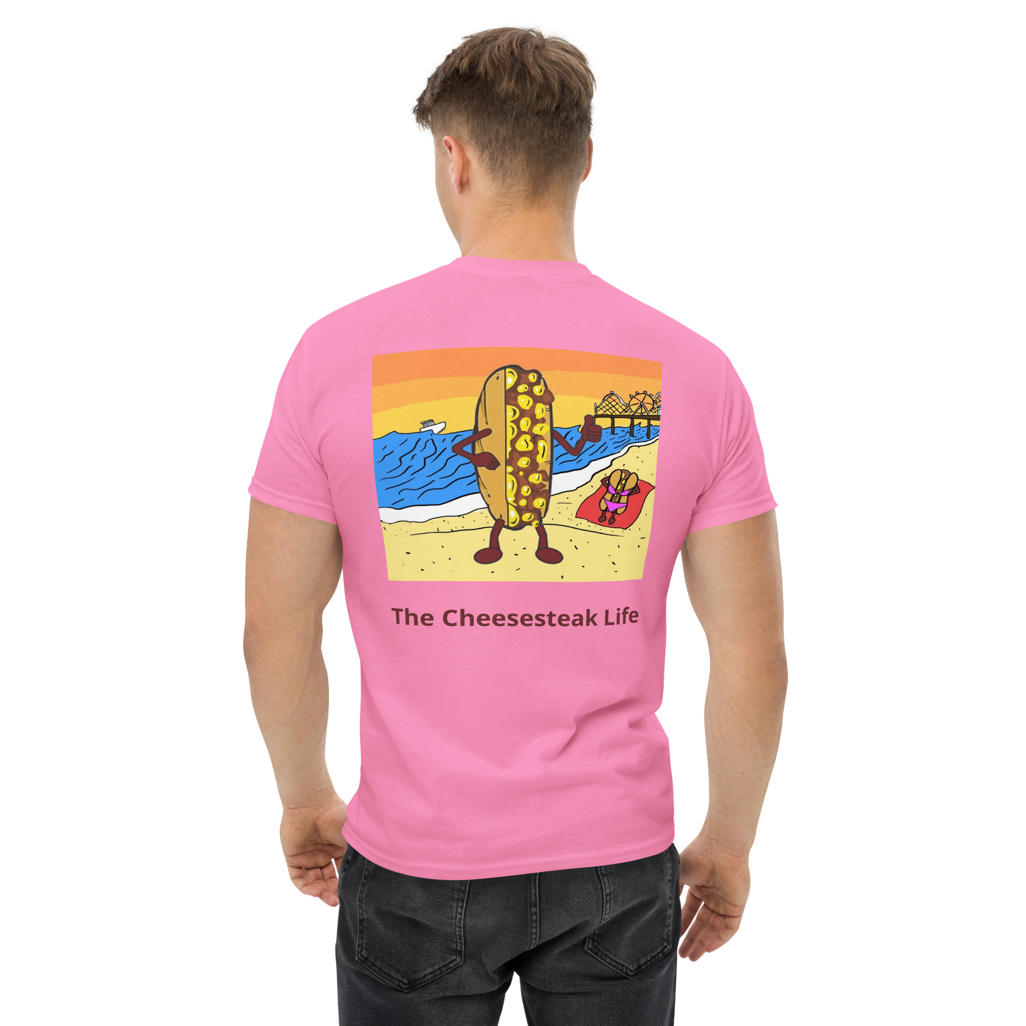 T-shirt - Cheesesteak Life - Amigo Dan - Cheesey Beach on back - Image 20