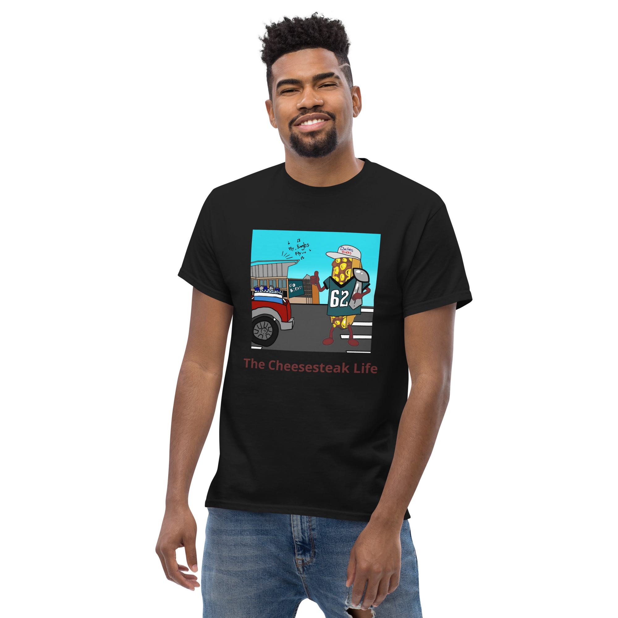 T-shirt - Cheesesteak life - Cheesey Eagles Fan - Image 2