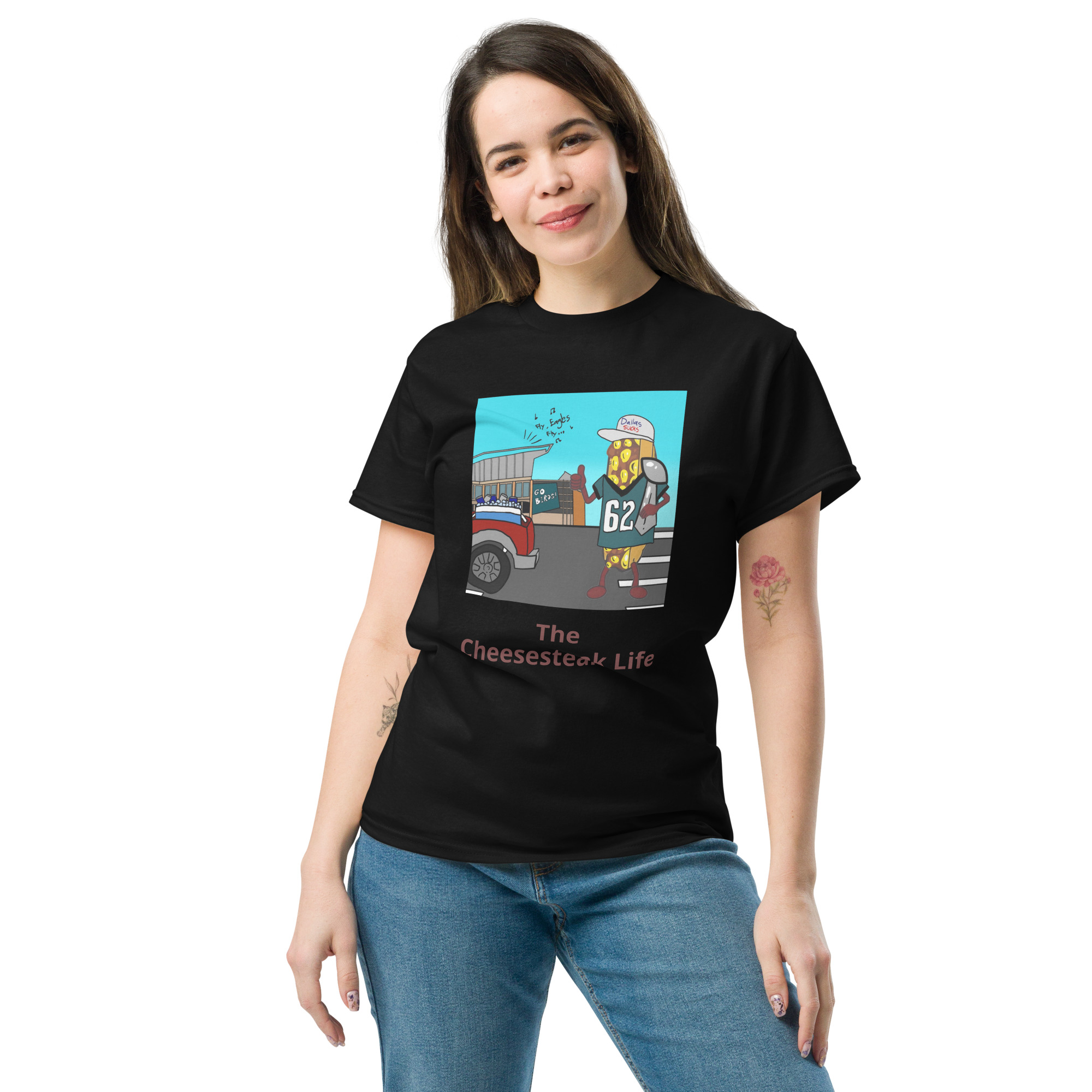 T-shirt - Cheesesteak life - Cheesey Eagles fan