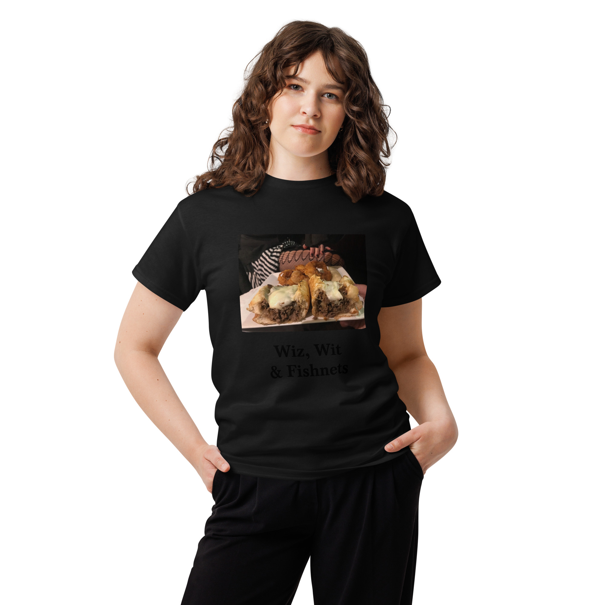 T-shirt - Cheesesteak life - Cheesey Wit, Wit & Fishnets