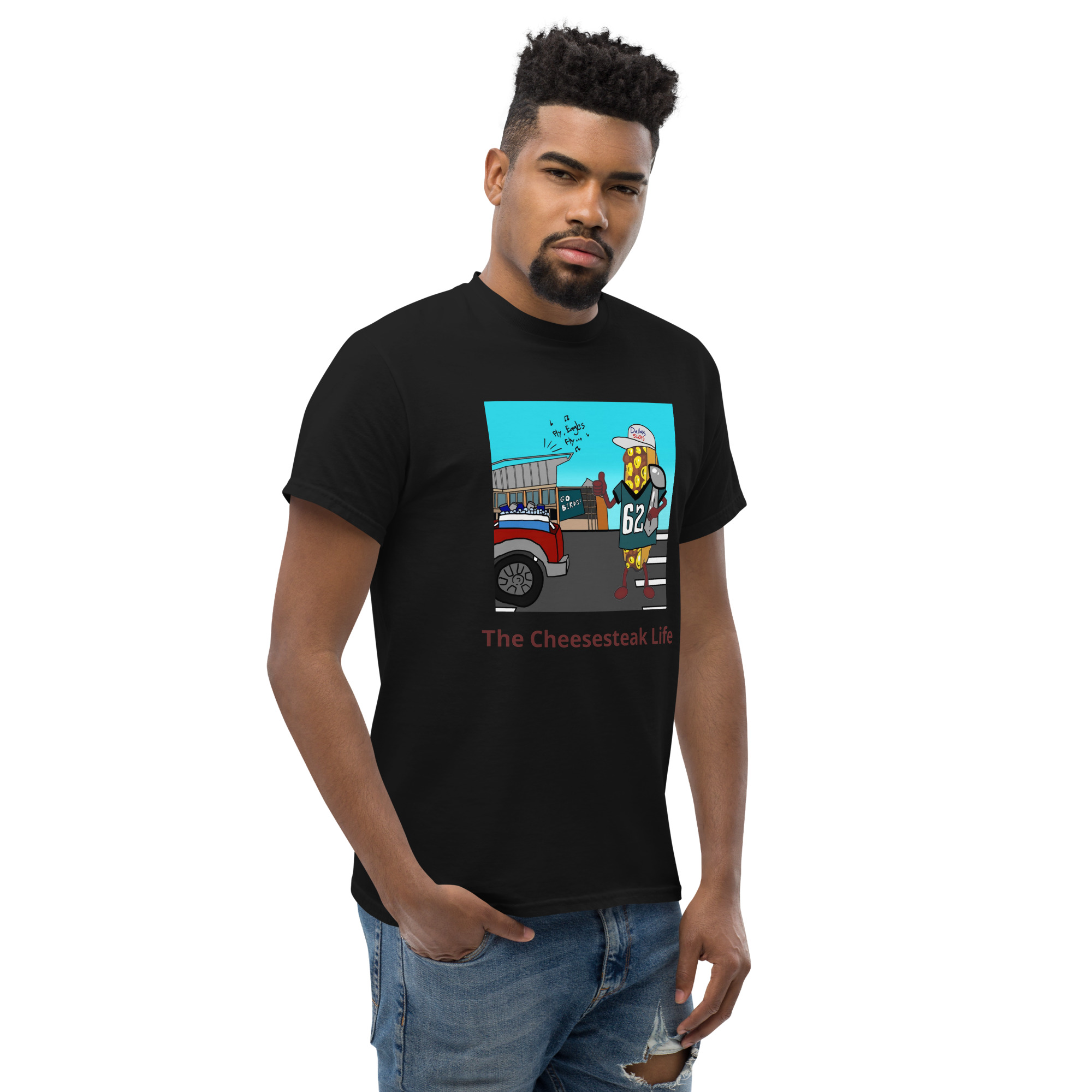 T-shirt - Cheesesteak life - Cheesey Eagles Fan - Image 7