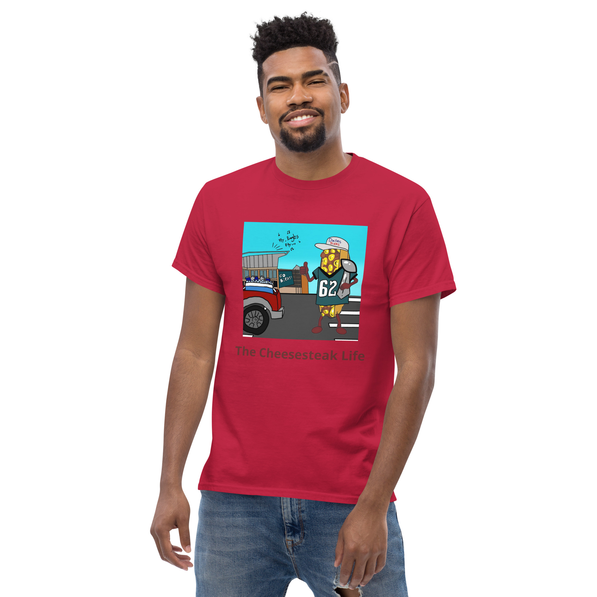 T-shirt - Cheesesteak life - Cheesey Eagles Fan - Image 16