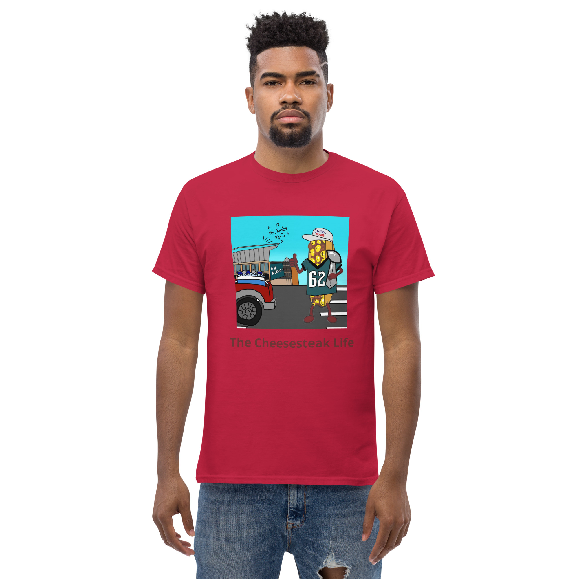 T-shirt - Cheesesteak life - Cheesey Eagles Fan - Image 15