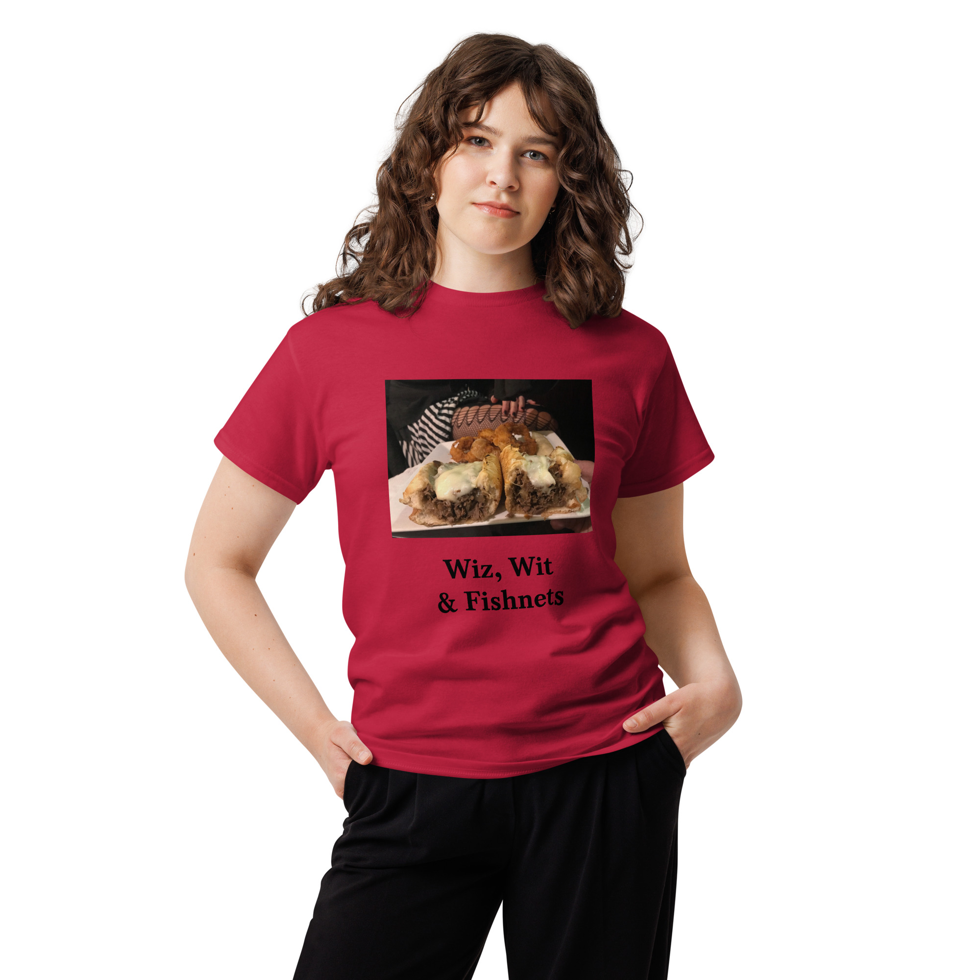 T-shirt - Cheesesteak life - Cheesey Wit, Wit & Fishnets - Image 3