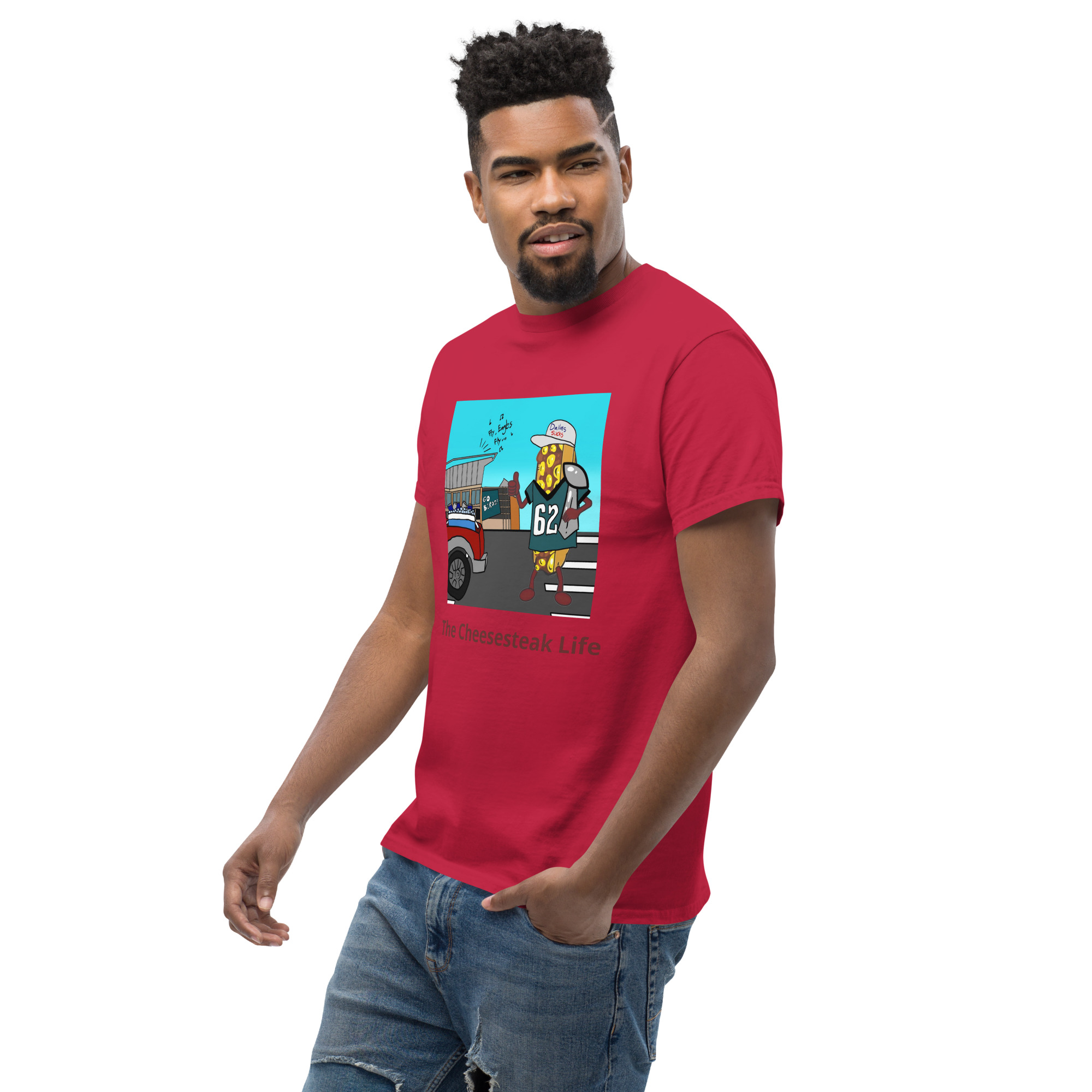 T-shirt - Cheesesteak life - Cheesey Eagles Fan - Image 19