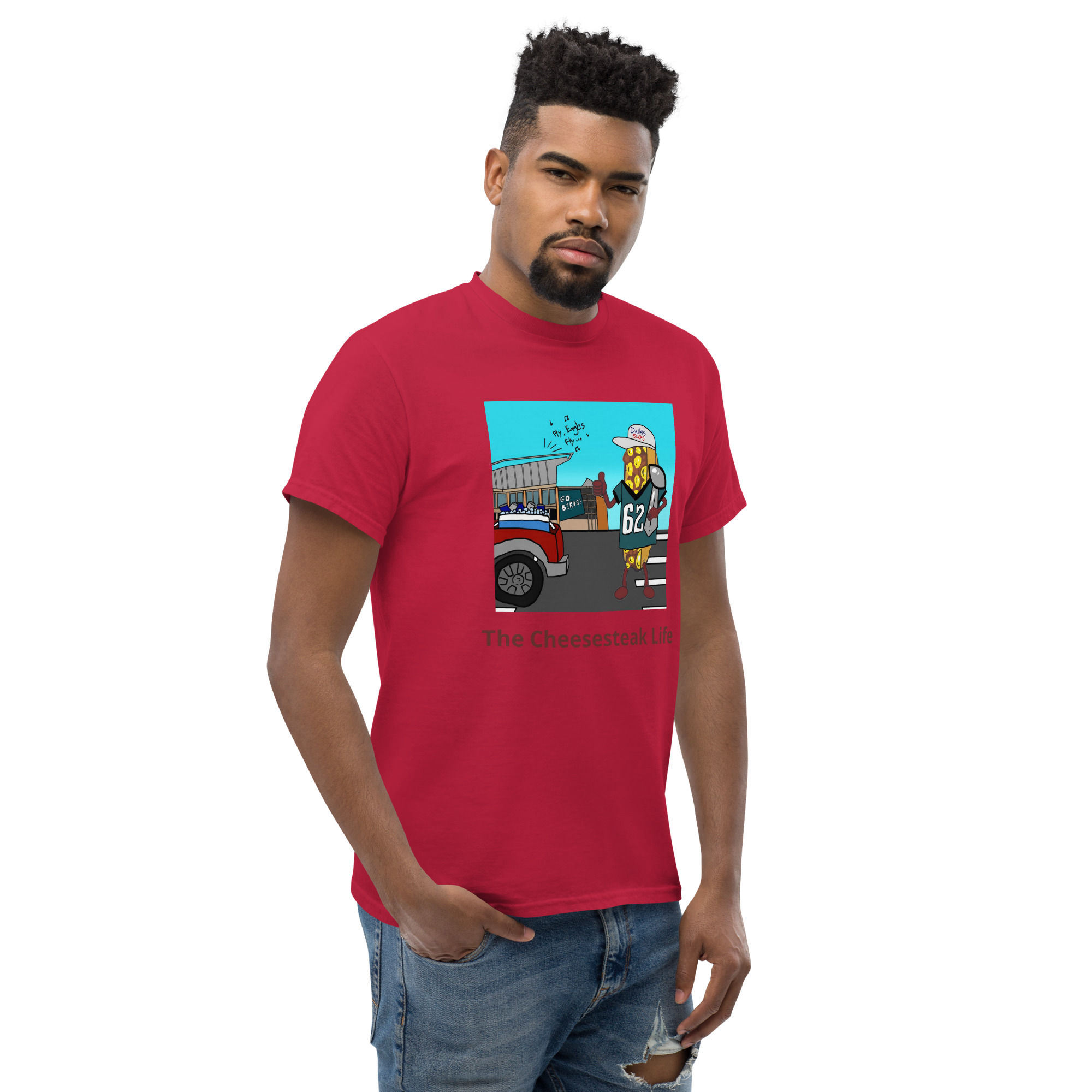 T-shirt - Cheesesteak life - Cheesey Eagles Fan - Image 21