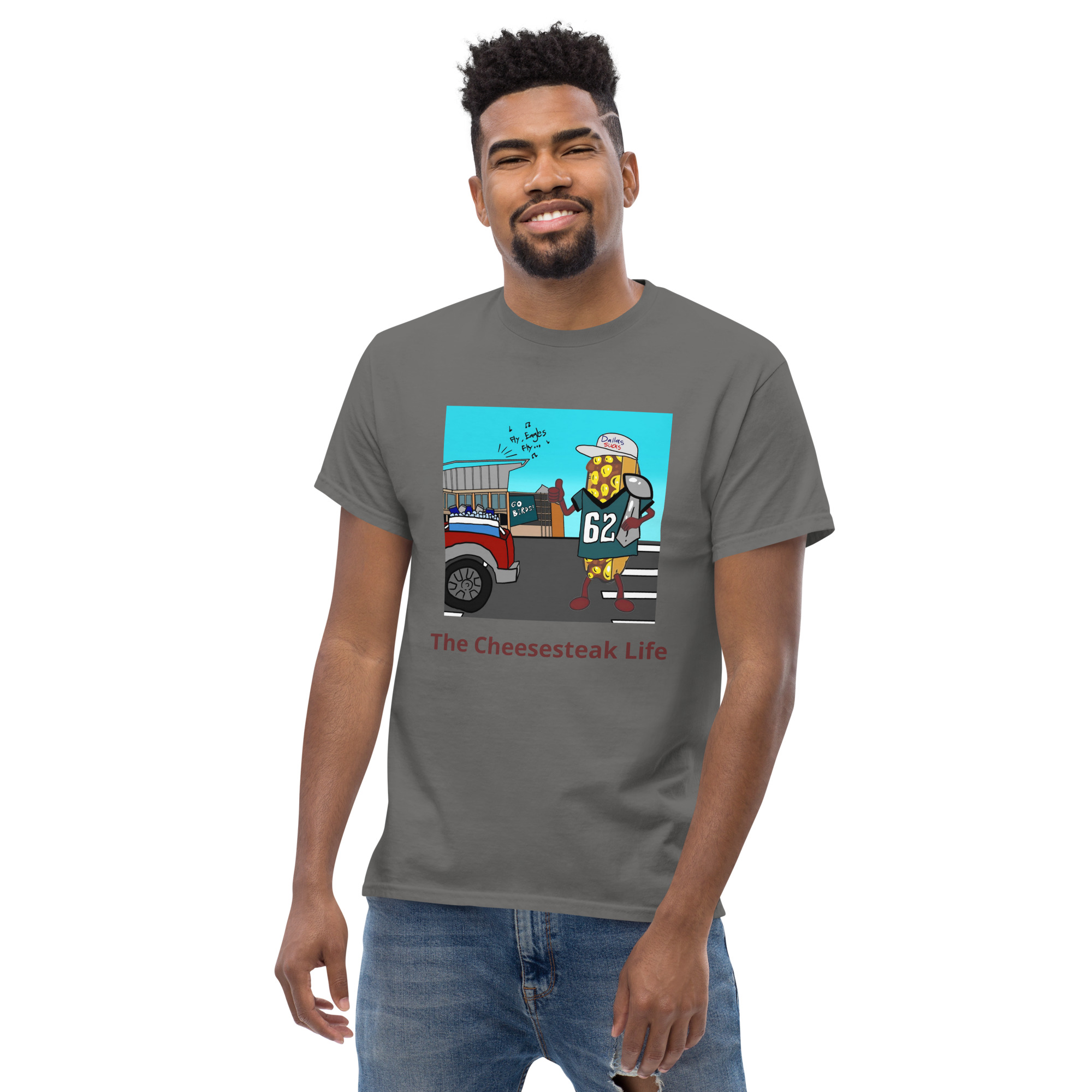T-shirt - Cheesesteak life - Cheesey Eagles Fan - Image 30