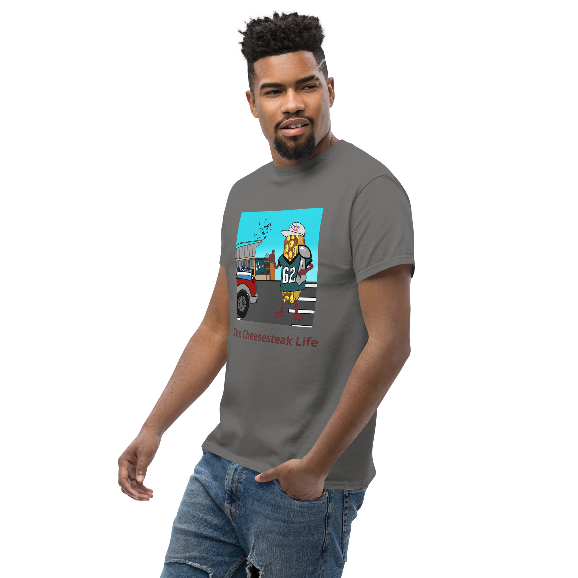T-shirt - Cheesesteak life - Cheesey Eagles Fan - Image 33