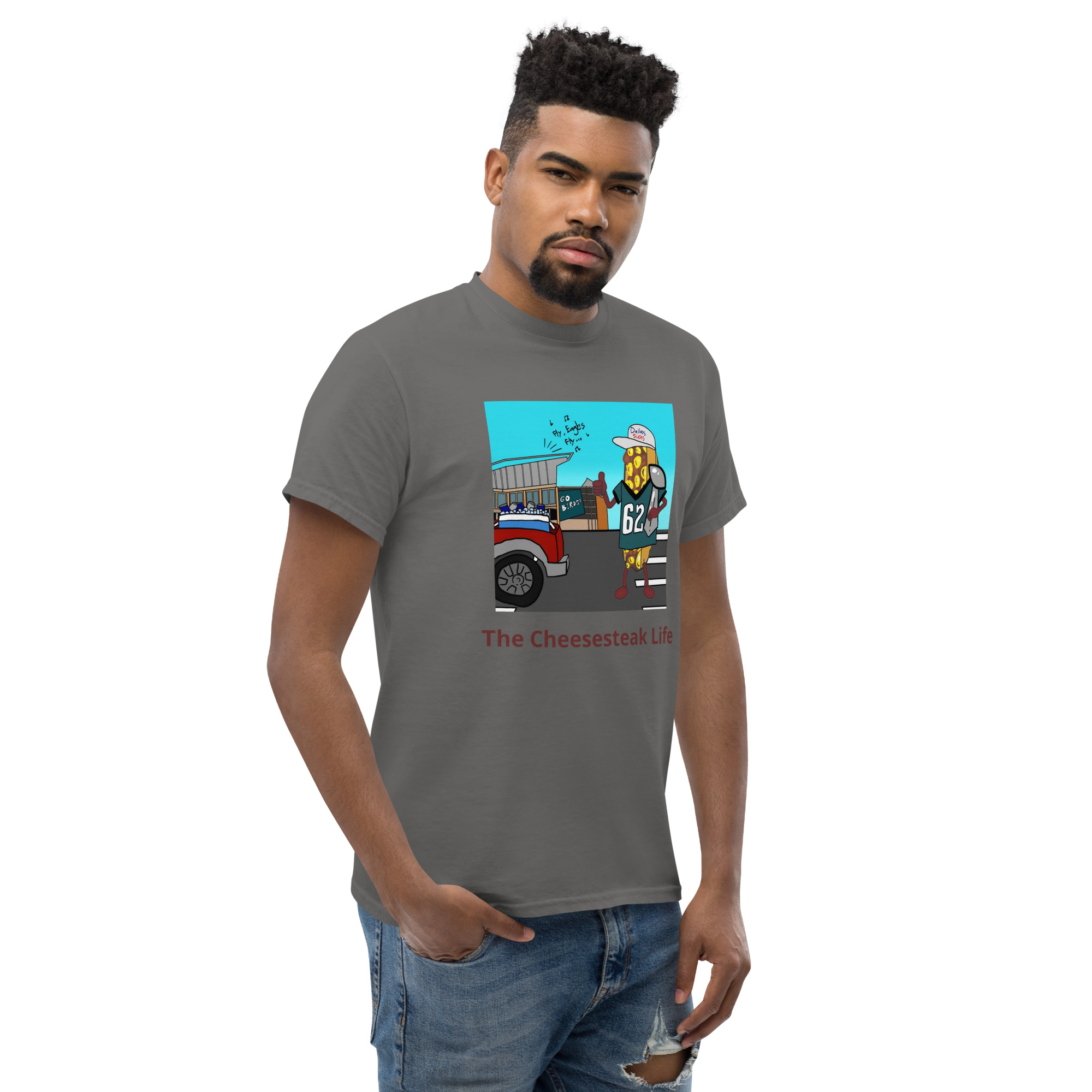 T-shirt - Cheesesteak life - Cheesey Eagles Fan - Image 35