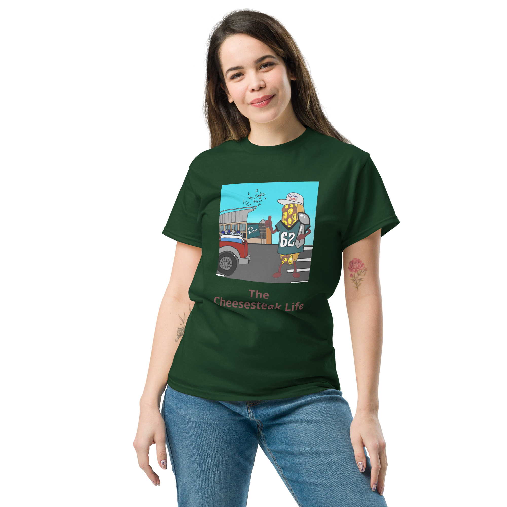 T-shirt - Cheesesteak life - Cheesey Eagles fan - Image 3