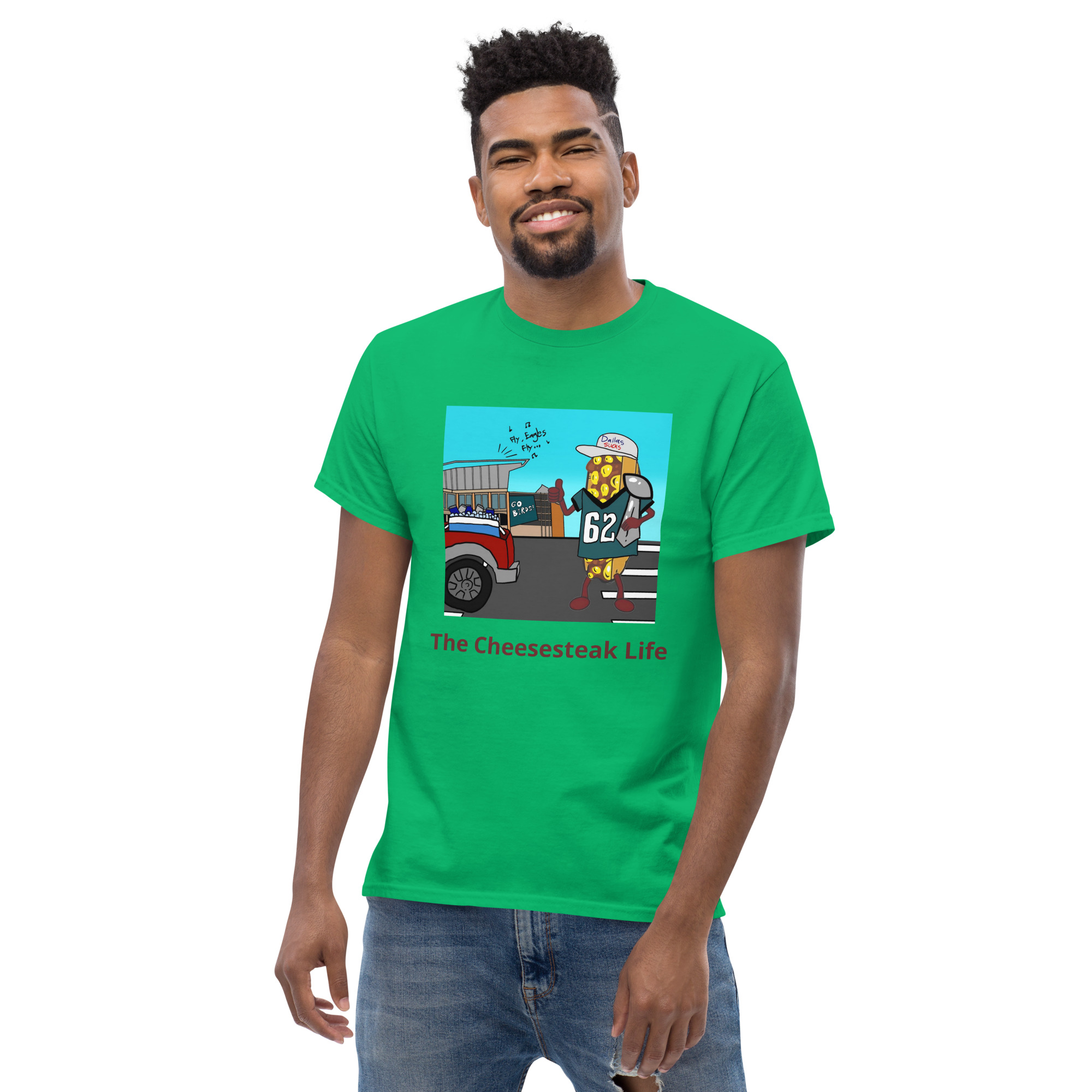 T-shirt - Cheesesteak life - Cheesey Eagles Fan - Image 37