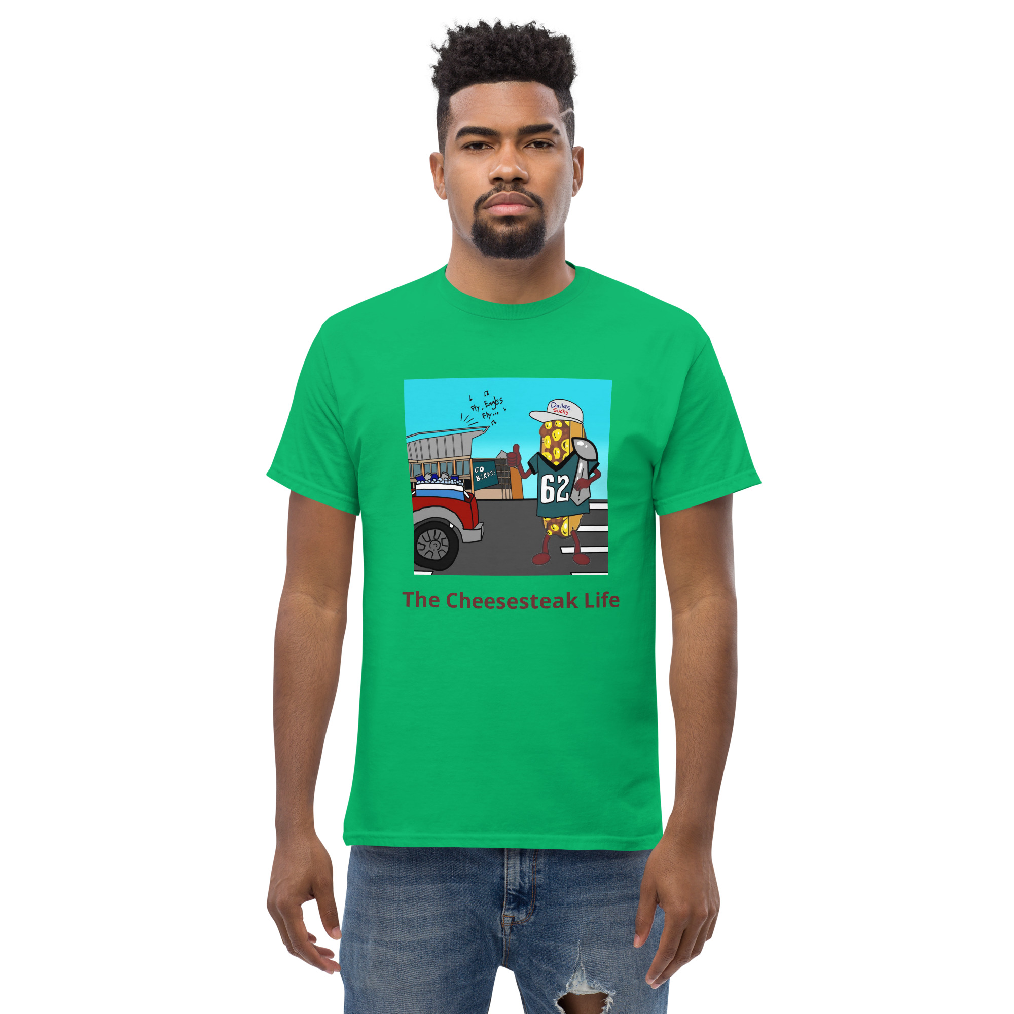 T-shirt - Cheesesteak life - Cheesey Eagles Fan - Image 36