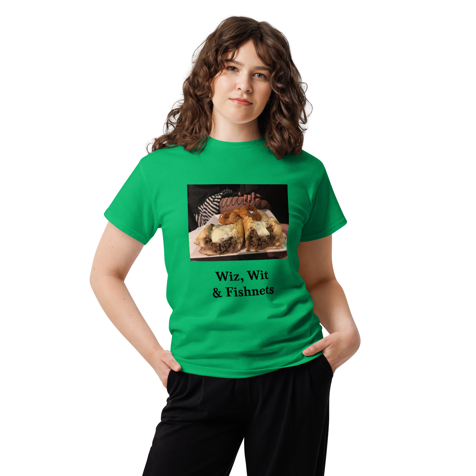 T-shirt - Cheesesteak life - Cheesey Wit, Wit & Fishnets - Image 8