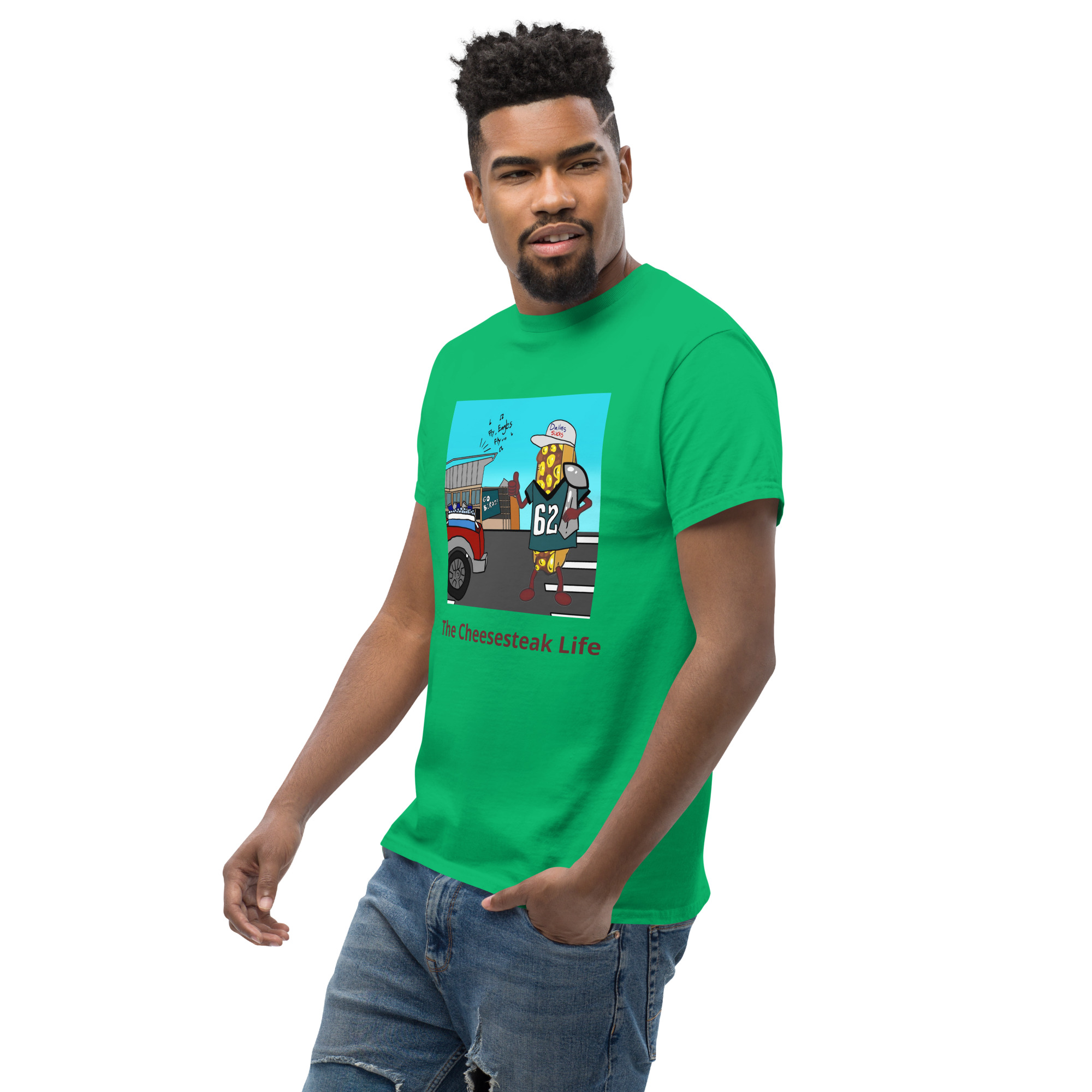 T-shirt - Cheesesteak life - Cheesey Eagles Fan - Image 40