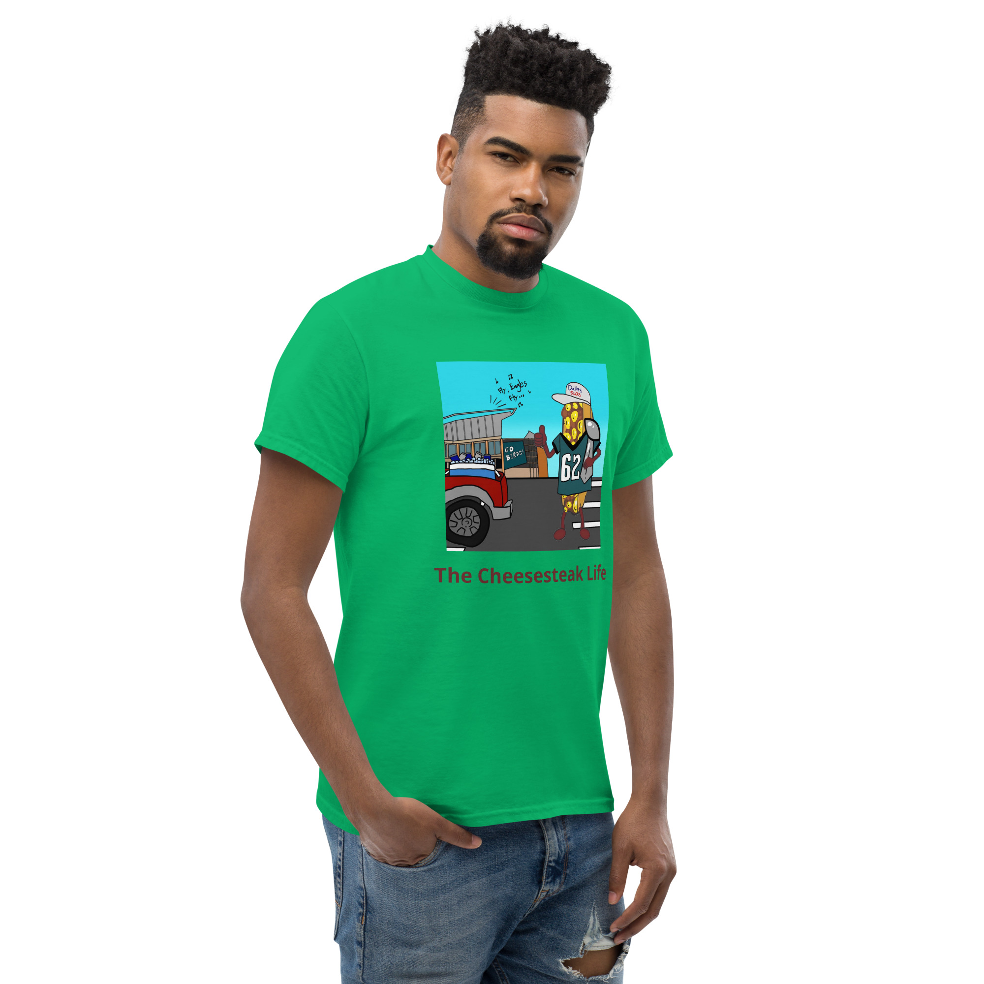 T-shirt - Cheesesteak life - Cheesey Eagles Fan - Image 42
