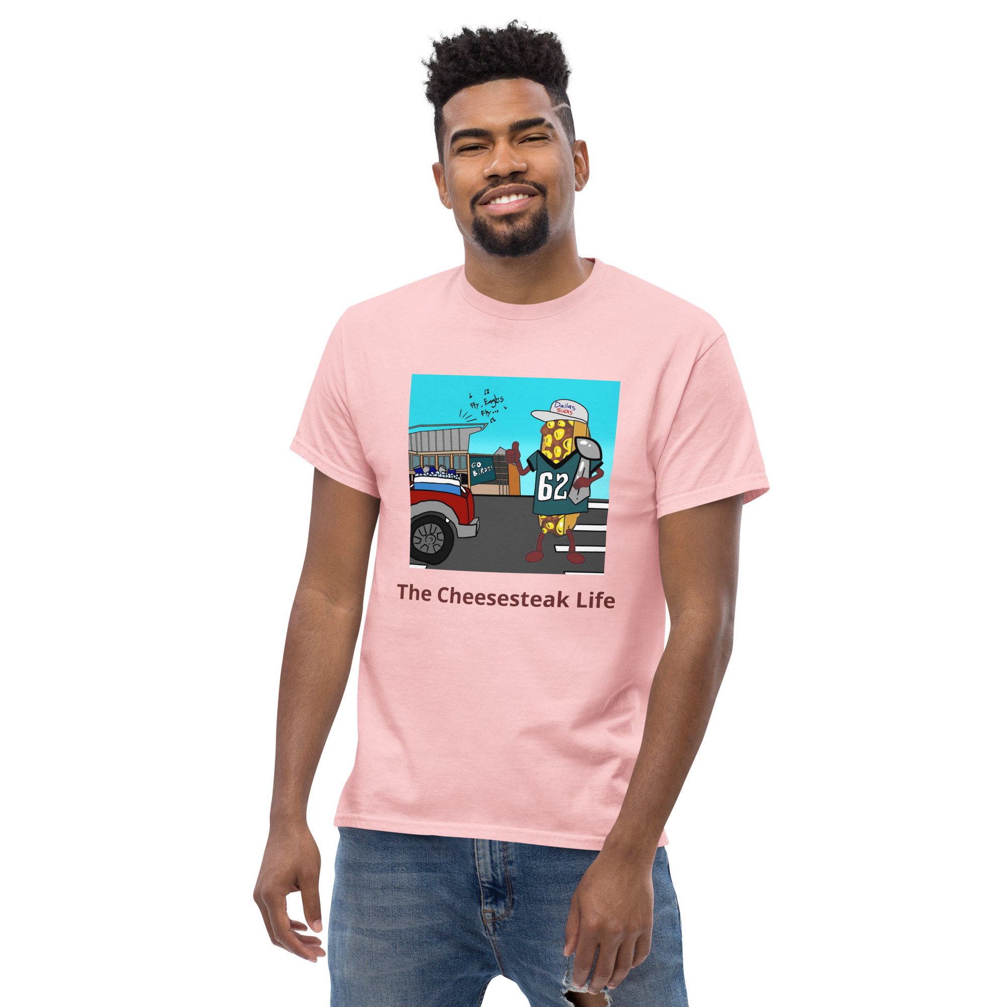 T-shirt - Cheesesteak life - Cheesey Eagles Fan - Image 51