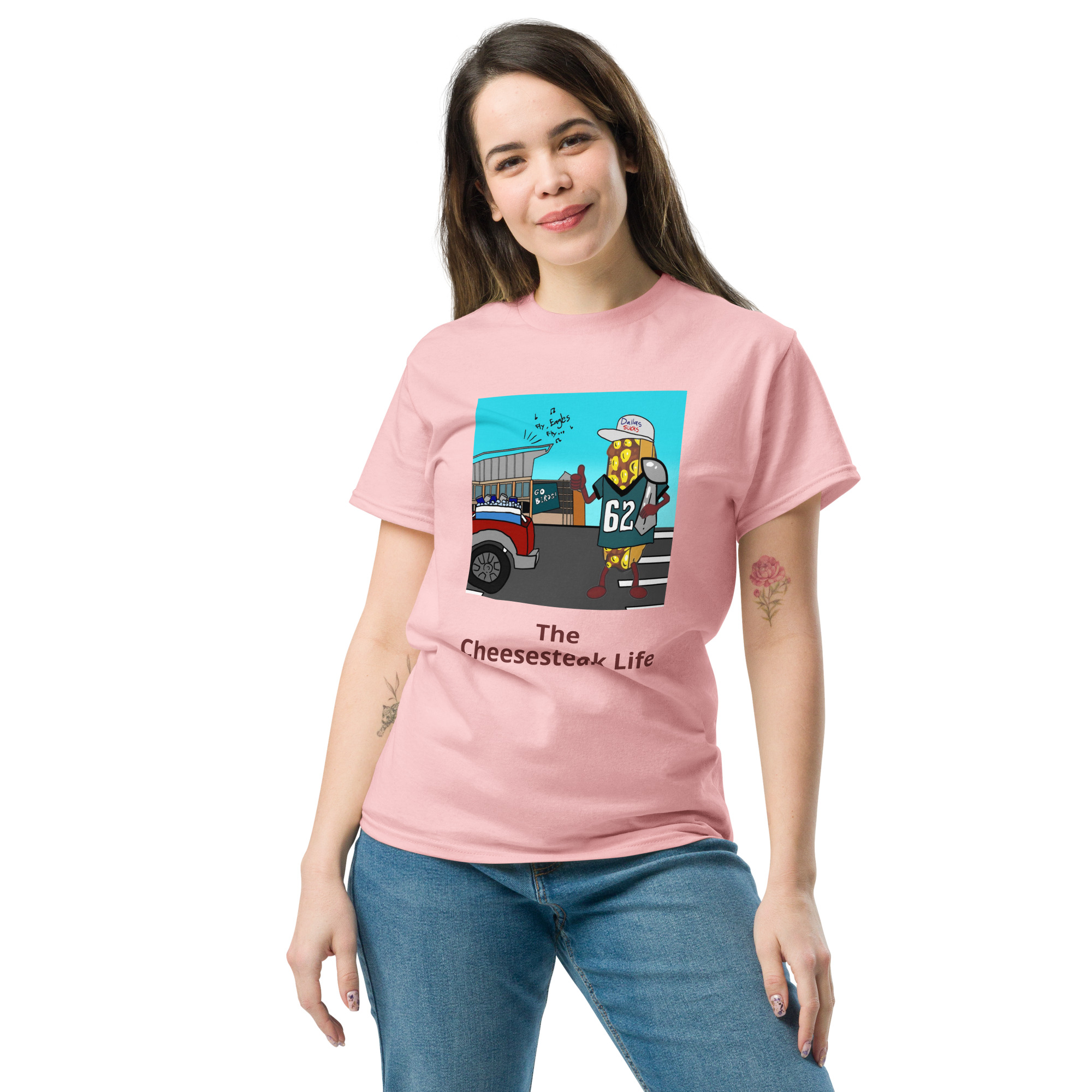 T-shirt - Cheesesteak life - Cheesey Eagles fan - Image 11