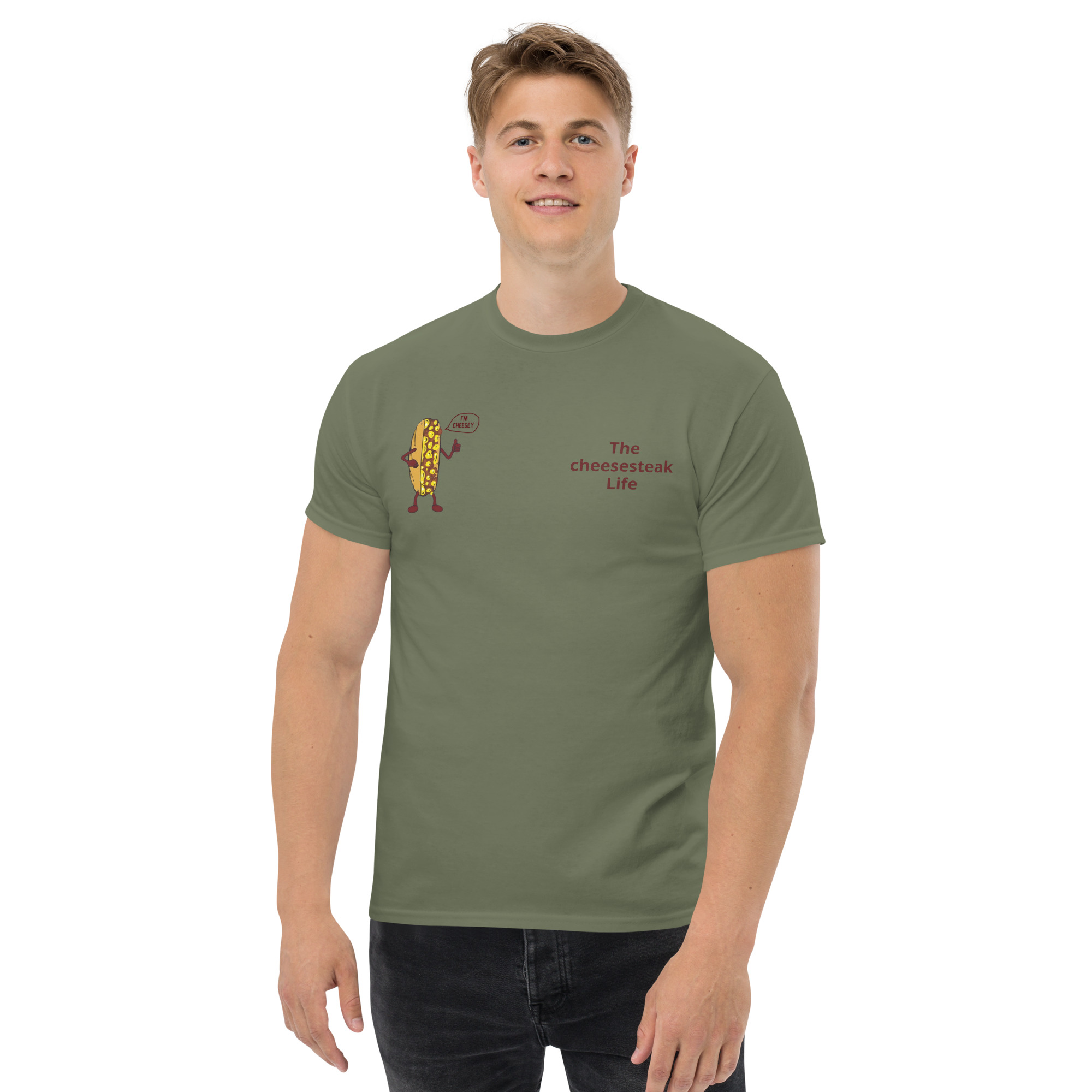 T-shirt - Cheesesteak Life - Amigo Dan - Cheesey Beach on back - Image 13