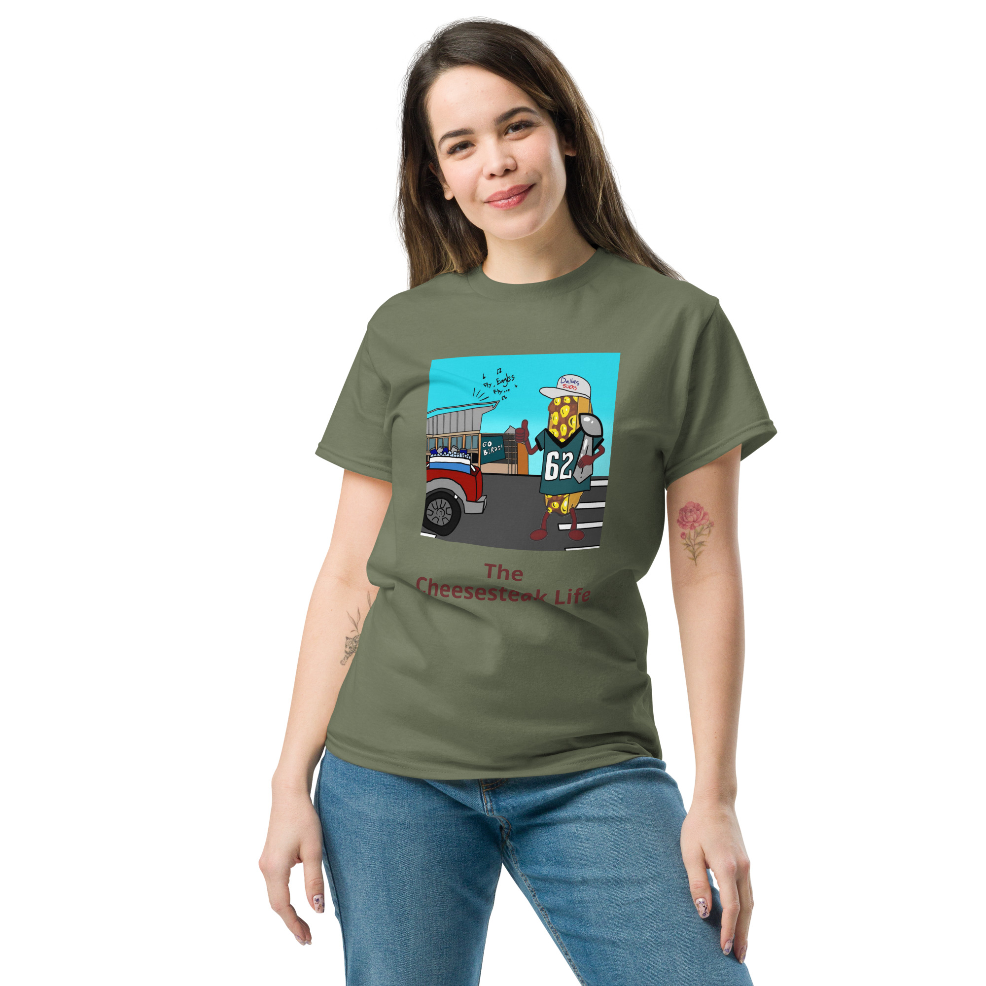 T-shirt - Cheesesteak life - Cheesey Eagles fan - Image 6