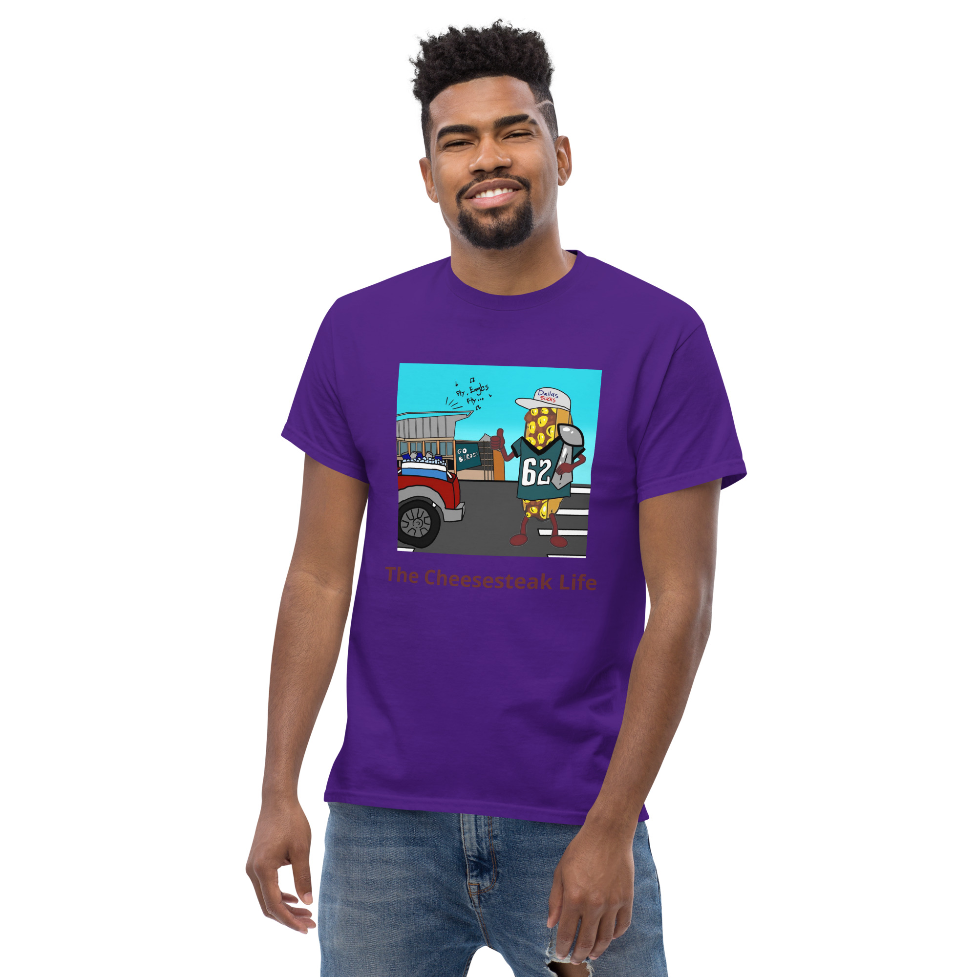 T-shirt - Cheesesteak life - Cheesey Eagles Fan - Image 9