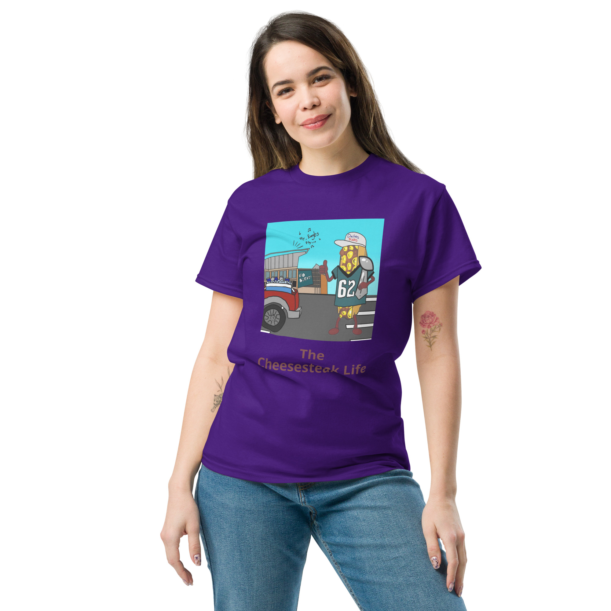 T-shirt - Cheesesteak life - Cheesey Eagles fan - Image 2