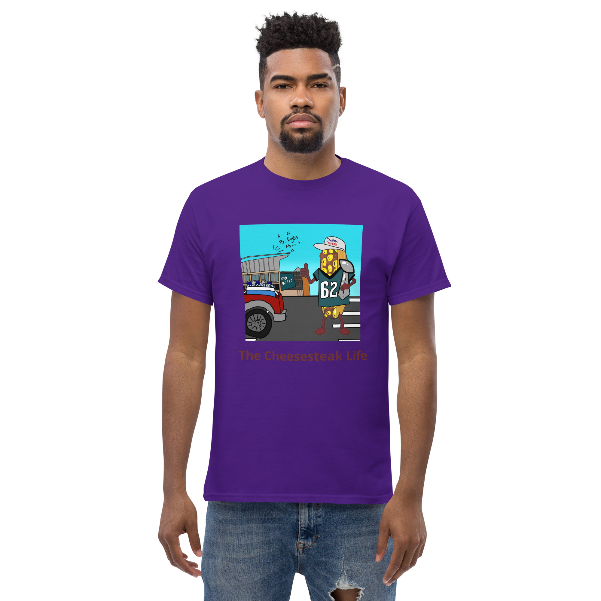 T-shirt - Cheesesteak life - Cheesey Eagles Fan - Image 8