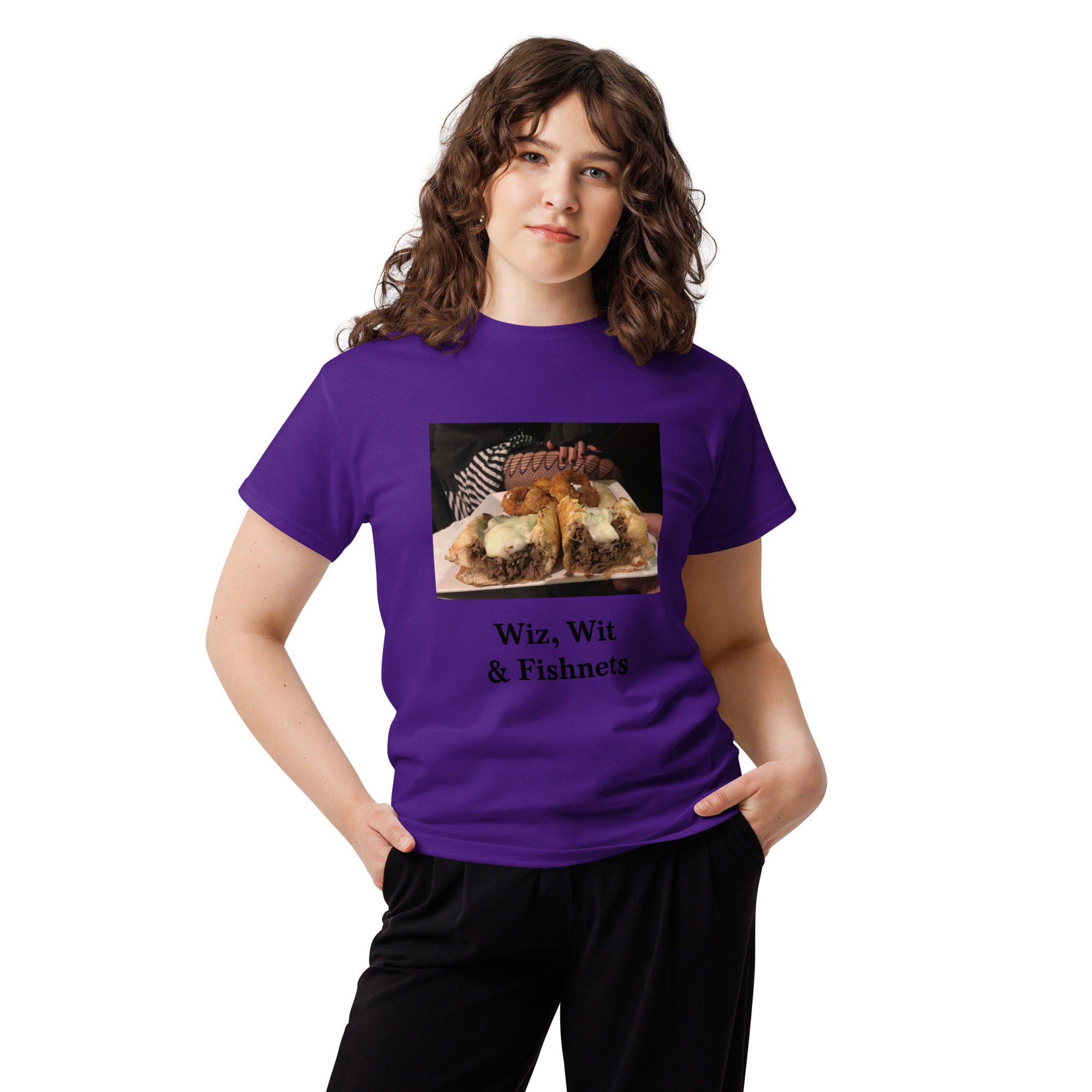 T-shirt - Cheesesteak life - Cheesey Wit, Wit & Fishnets - Image 2