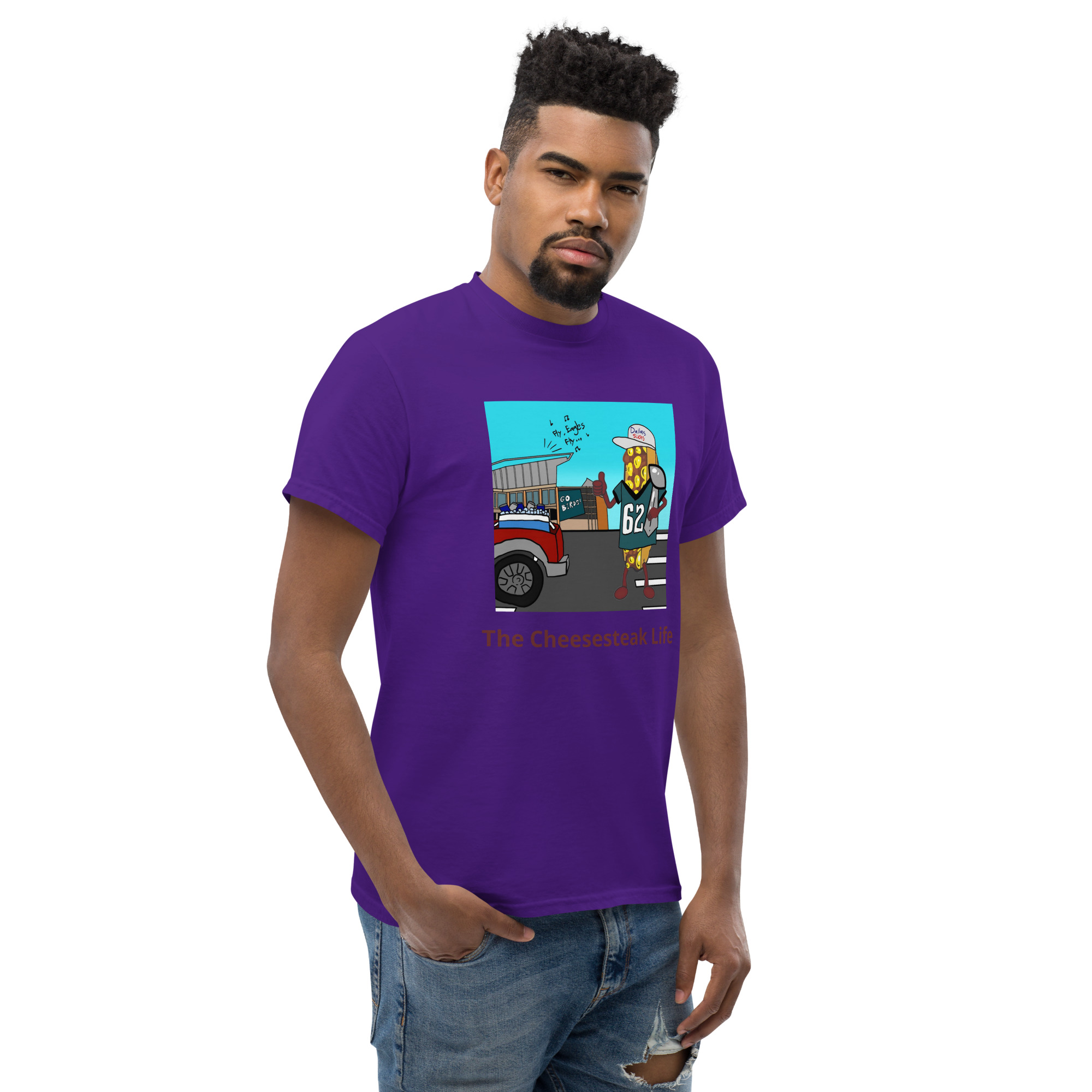 T-shirt - Cheesesteak life - Cheesey Eagles Fan - Image 14