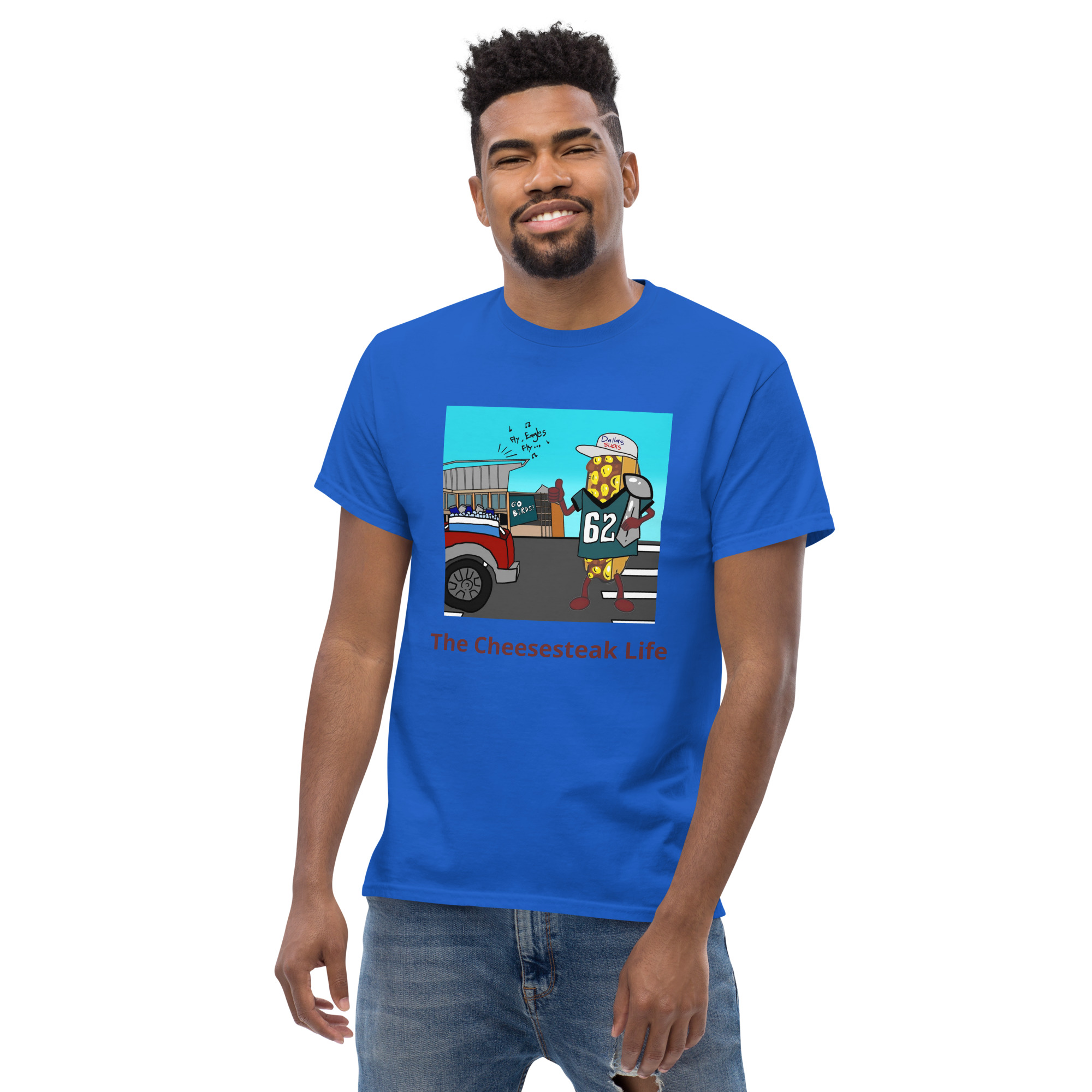 T-shirt - Cheesesteak life - Cheesey Eagles Fan - Image 23