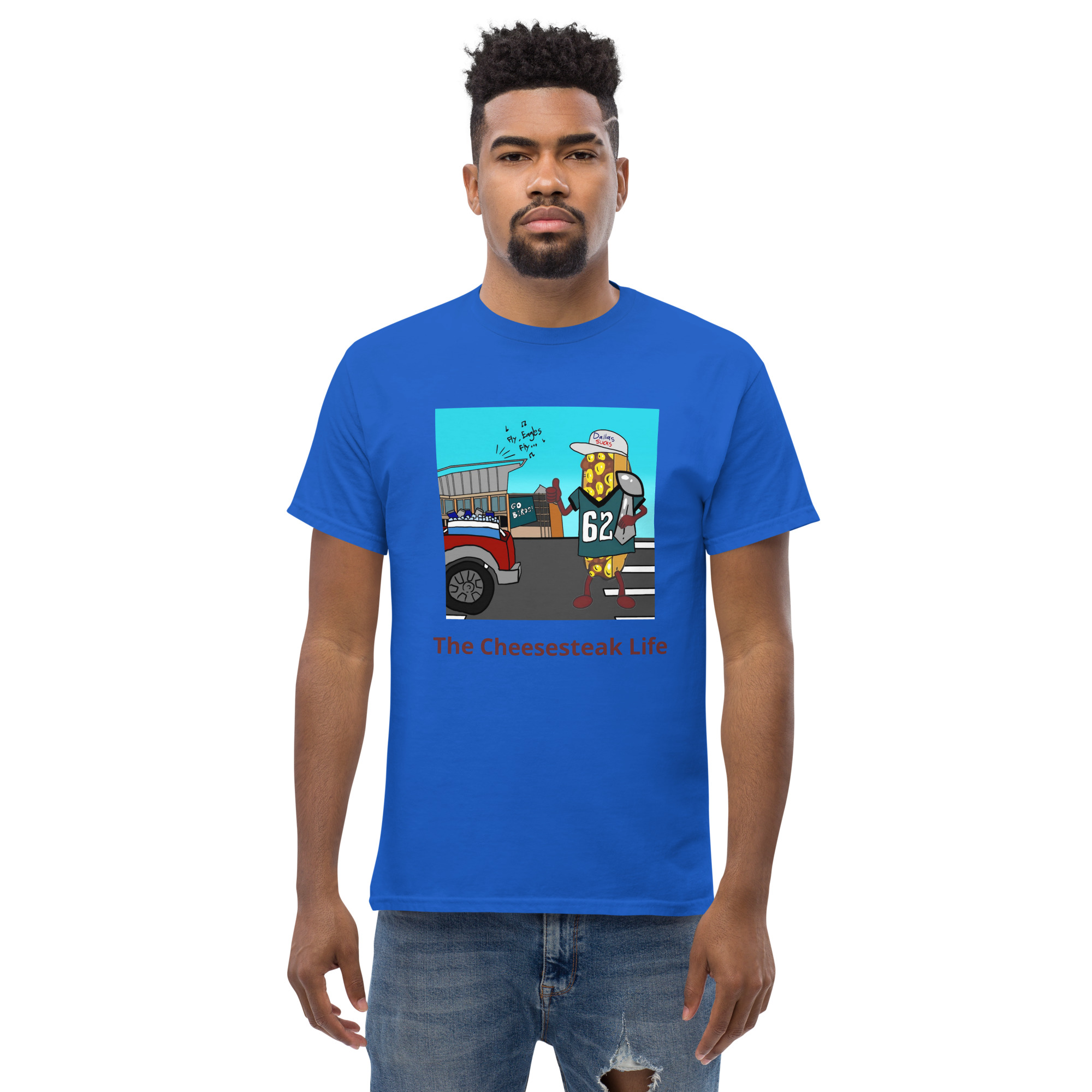 T-shirt - Cheesesteak life - Cheesey Eagles Fan - Image 22