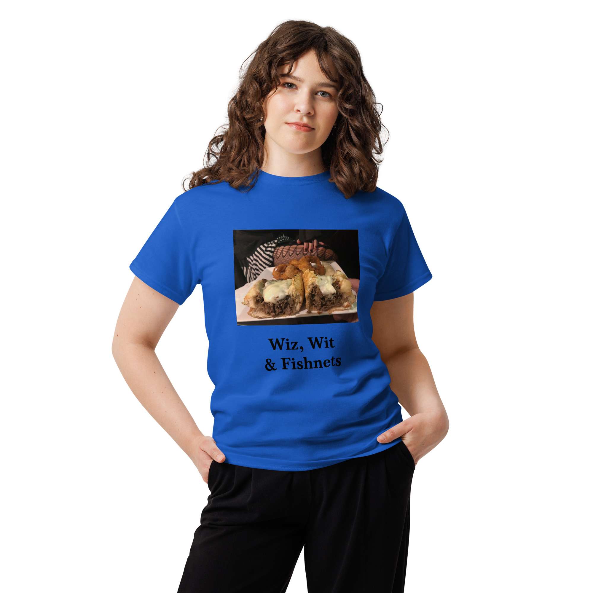 T-shirt - Cheesesteak life - Cheesey Wit, Wit & Fishnets - Image 4