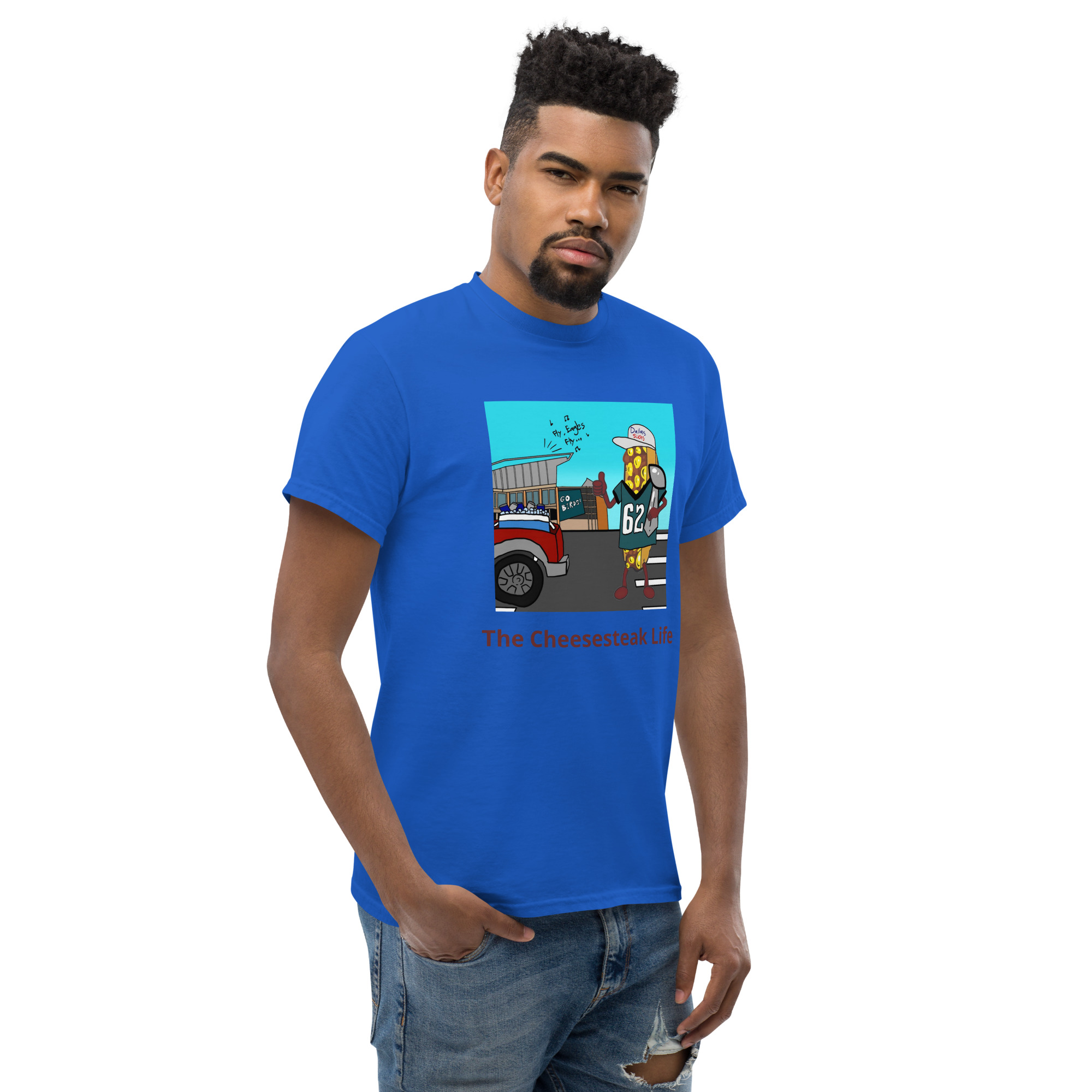 T-shirt - Cheesesteak life - Cheesey Eagles Fan - Image 28
