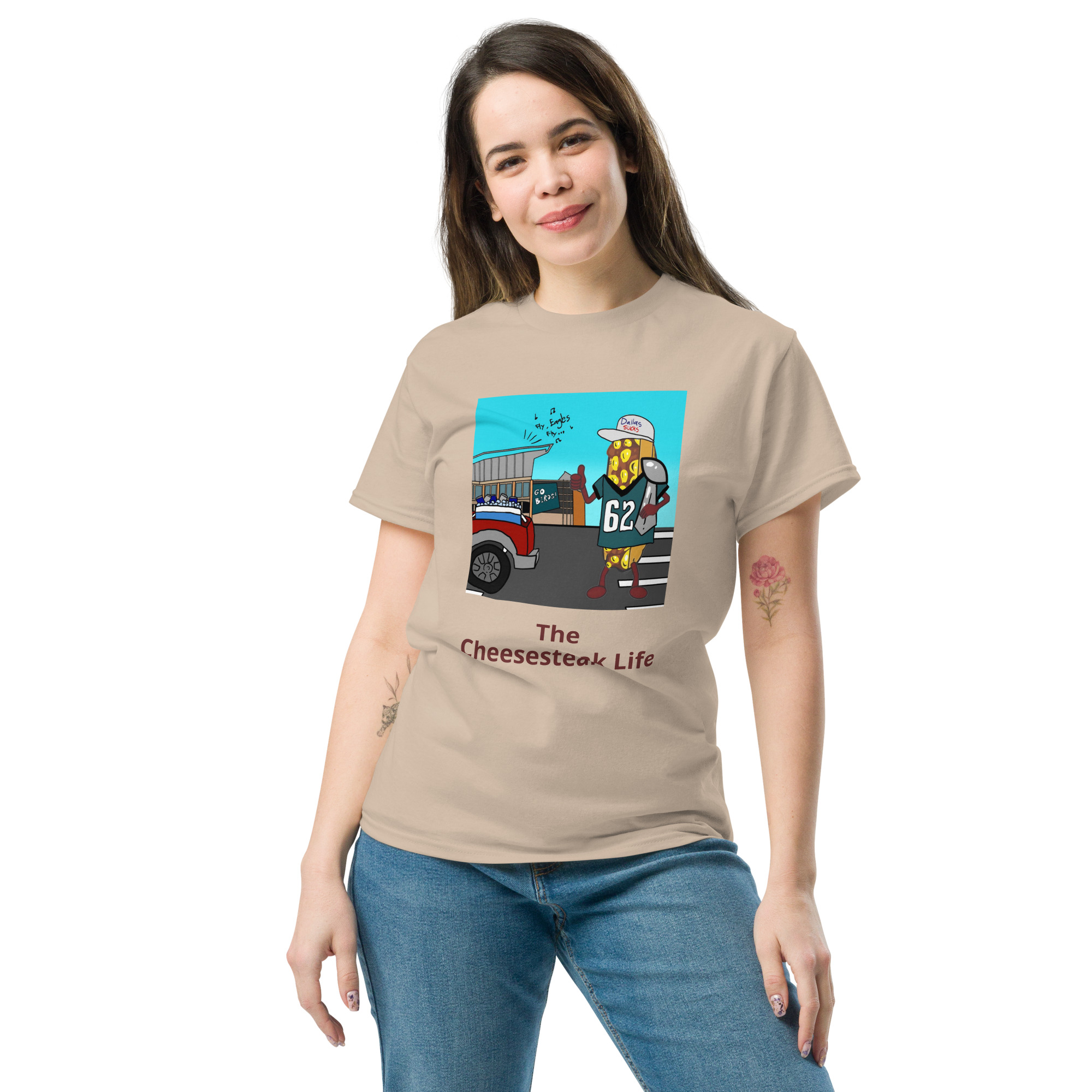 T-shirt - Cheesesteak life - Cheesey Eagles fan - Image 8