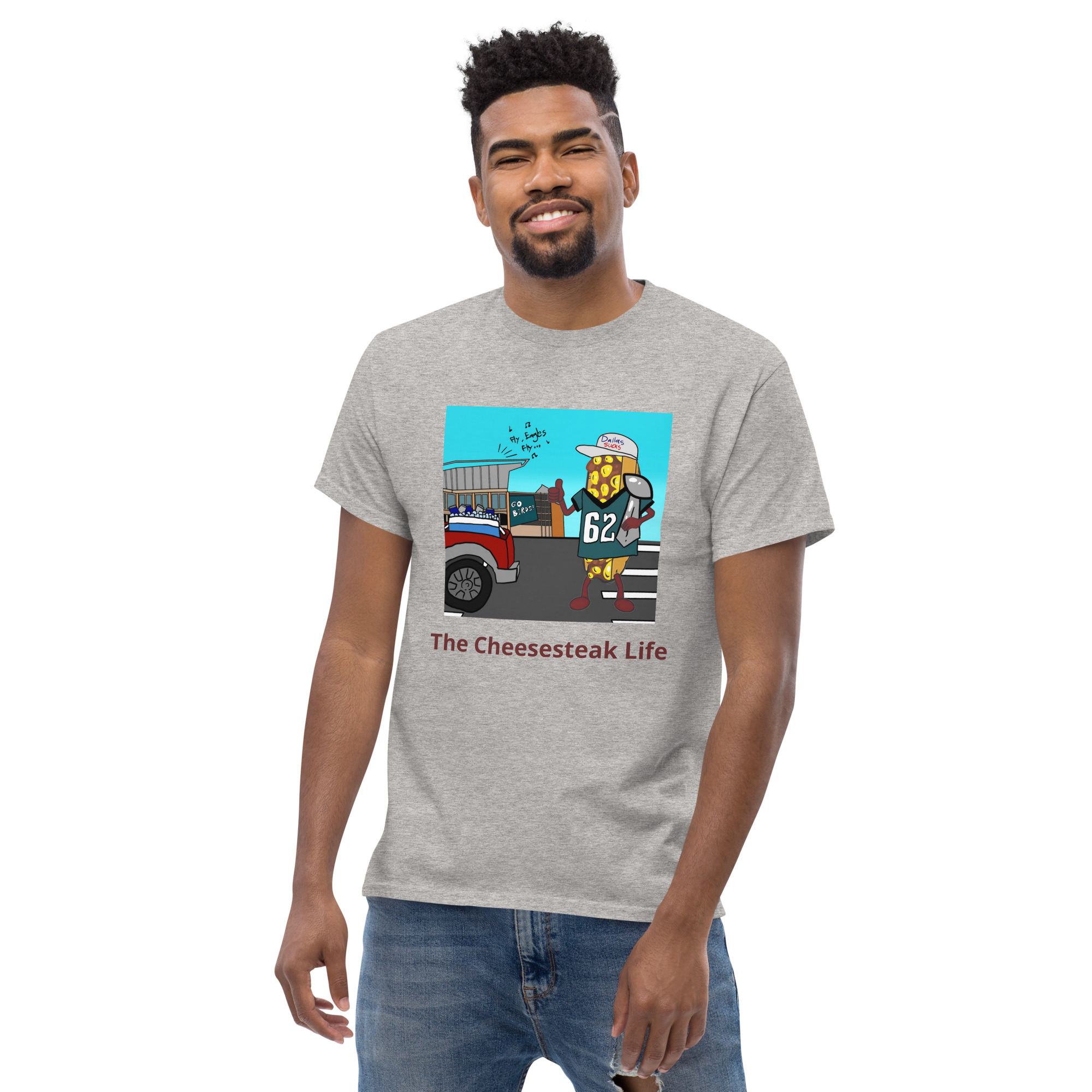 T-shirt - Cheesesteak life - Cheesey Eagles Fan - Image 44