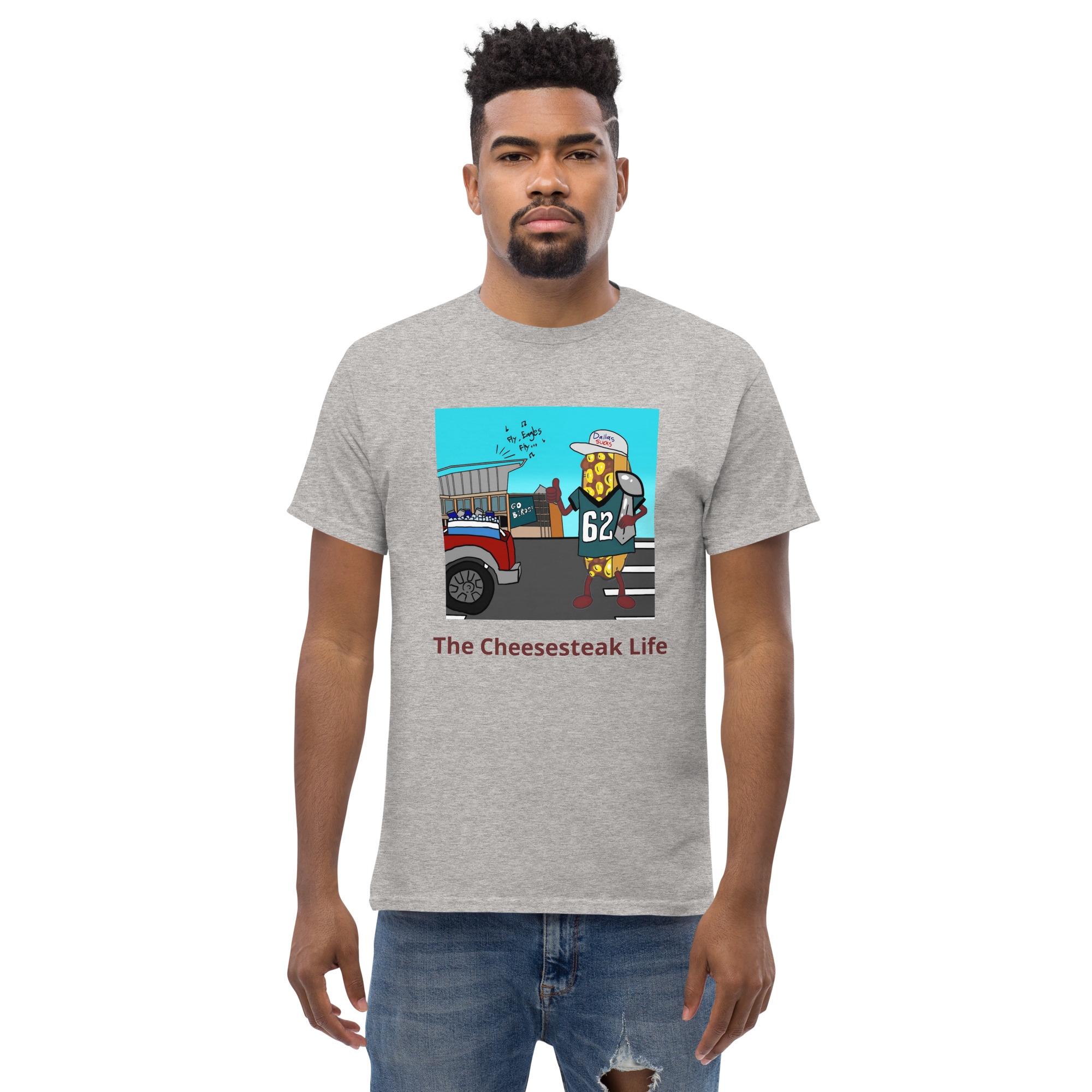 T-shirt - Cheesesteak life - Cheesey Eagles Fan - Image 43