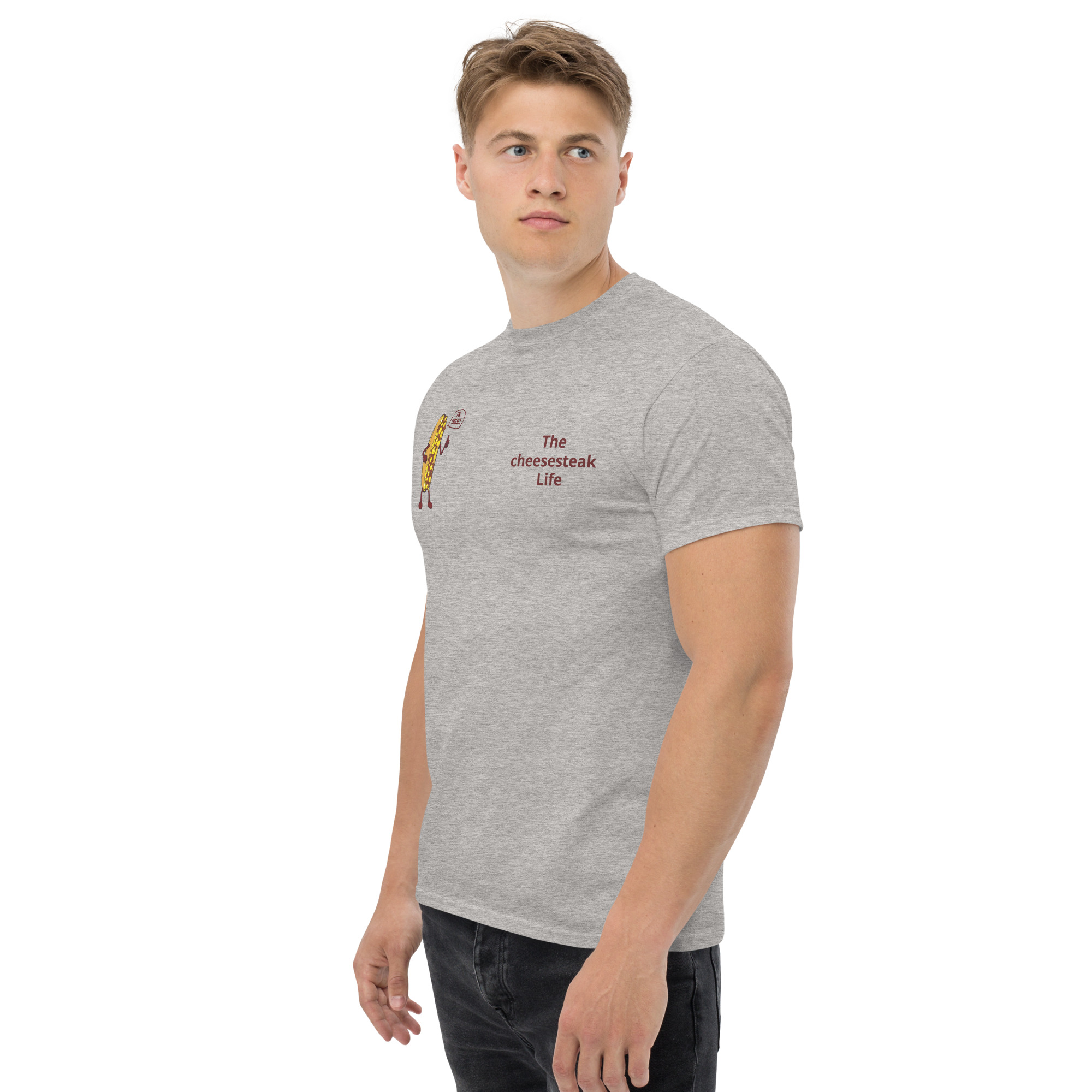 T-shirt - Cheesesteak Life - Amigo Dan - Cheesey Beach on back - Image 24
