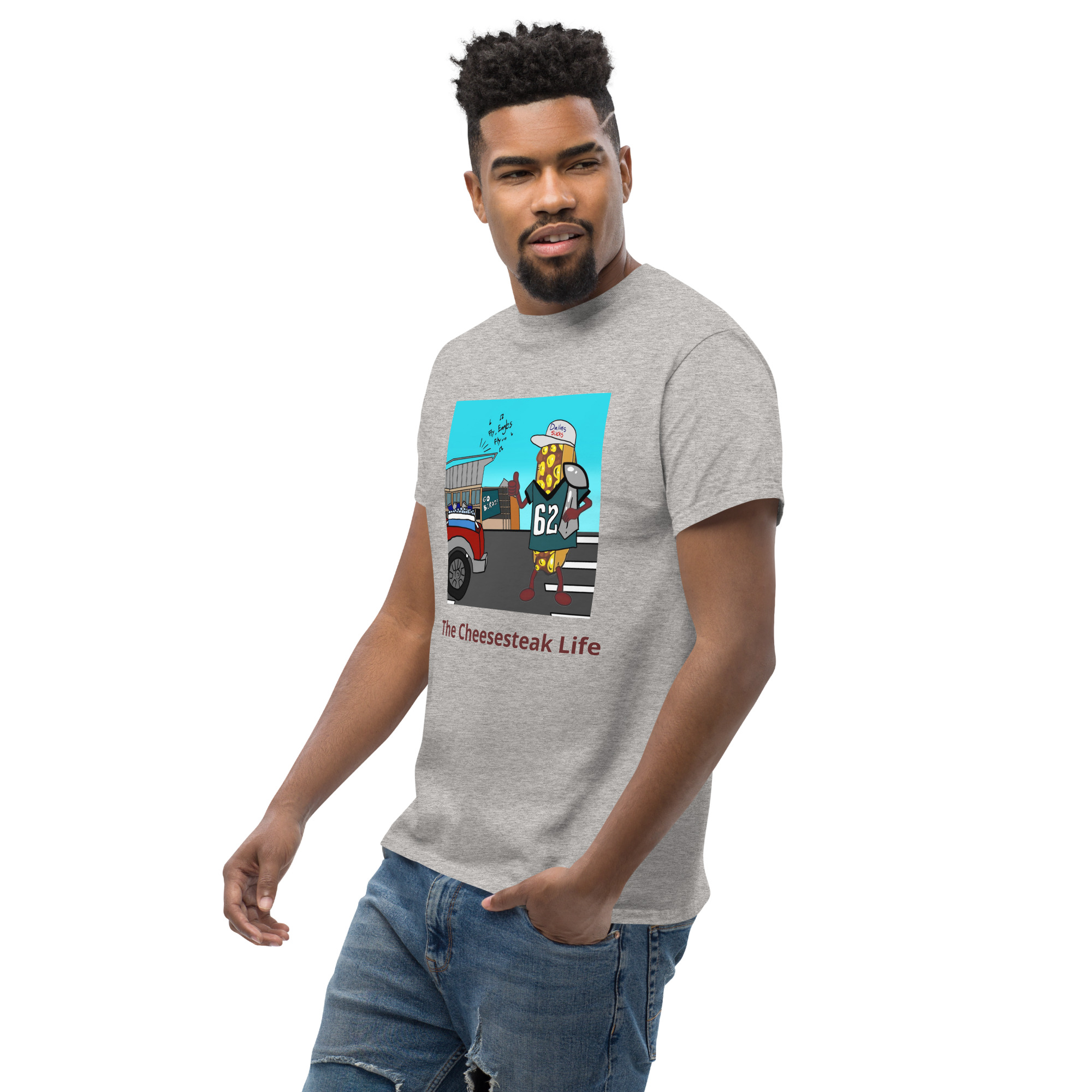 T-shirt - Cheesesteak life - Cheesey Eagles Fan - Image 47