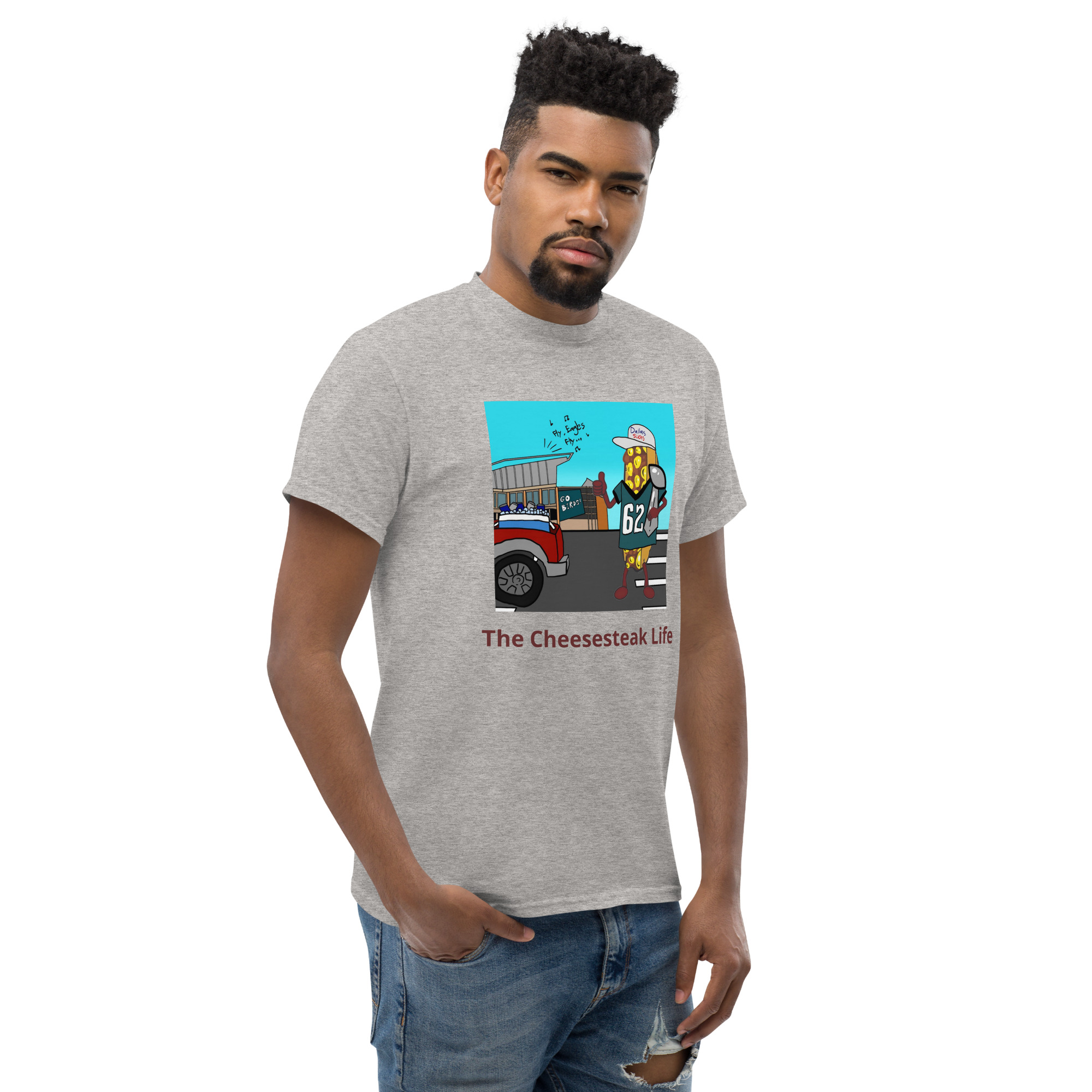 T-shirt - Cheesesteak life - Cheesey Eagles Fan - Image 49