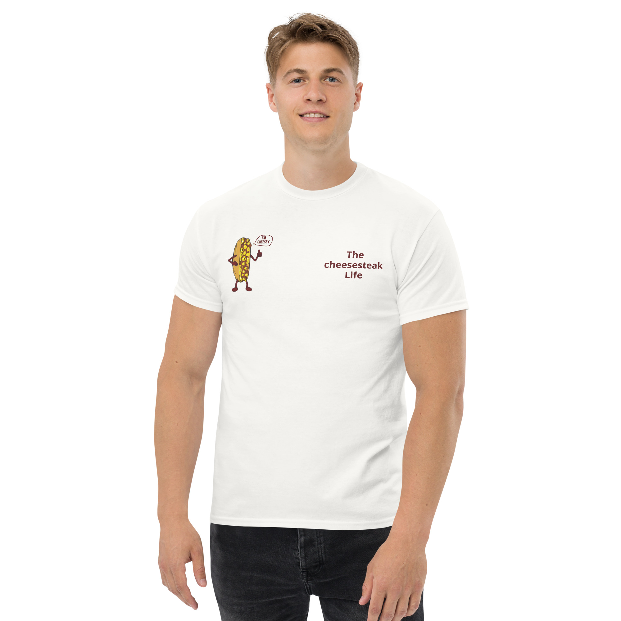 T-shirt - Cheesesteak Life - Amigo Dan - Cheesey Beach on back - Image 34