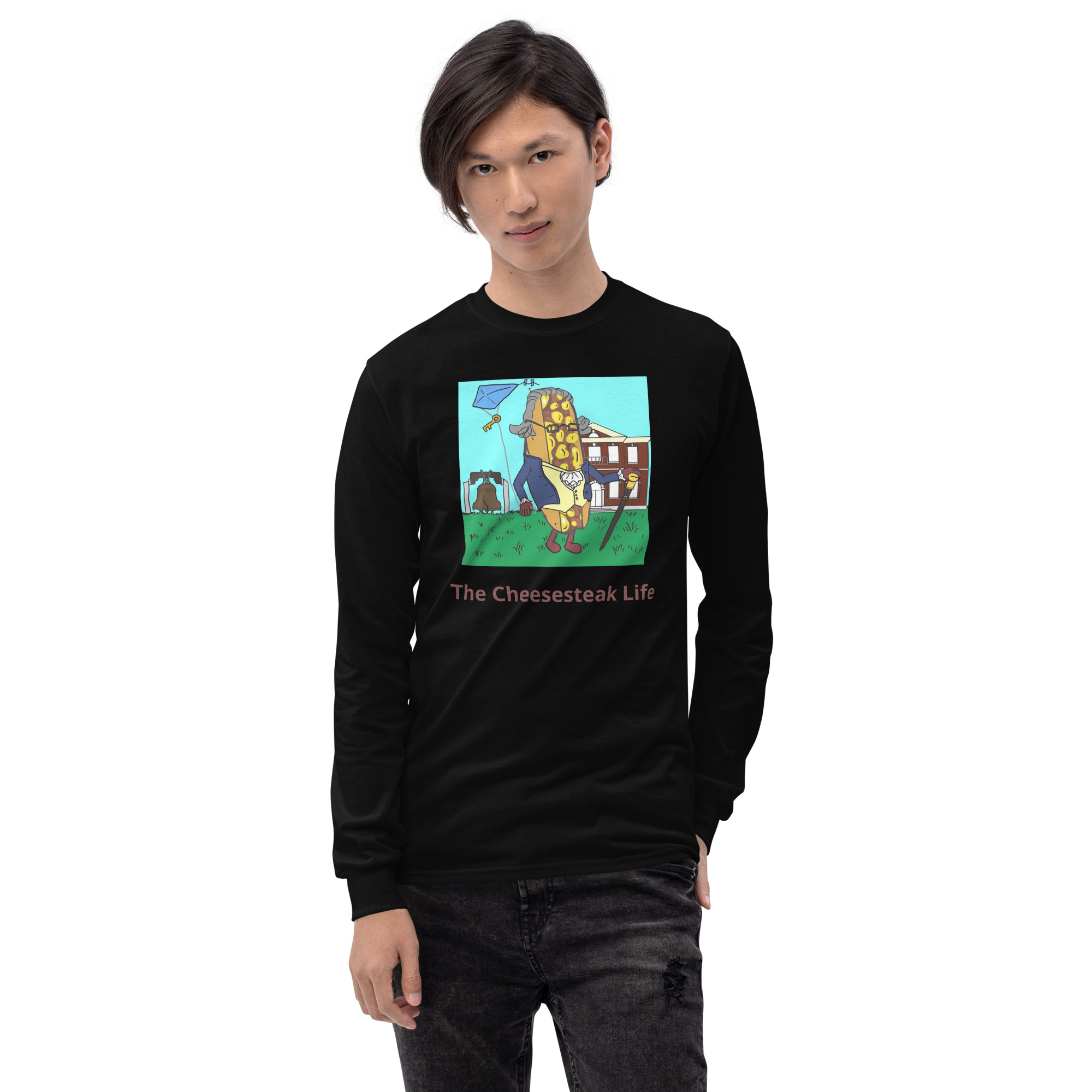 Long Sleeve T-Shirt - Cheesesteak Life - Cheesey History