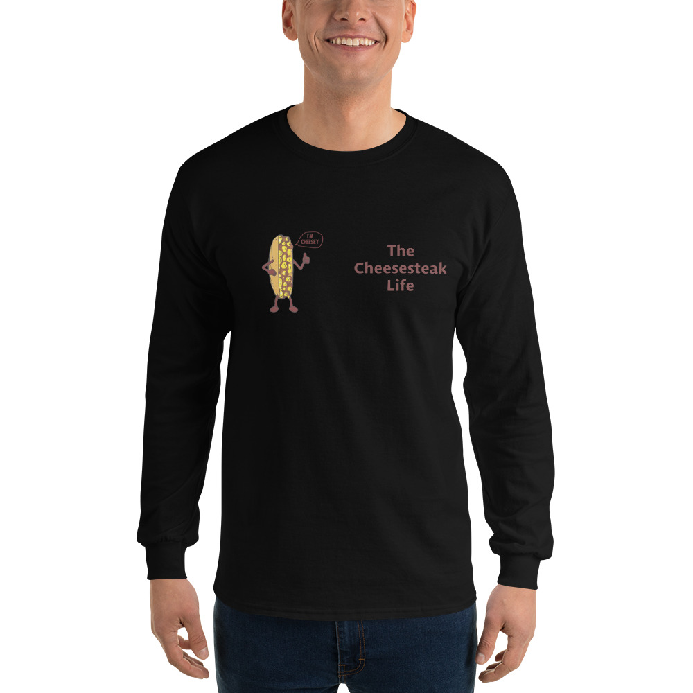Long Sleeve T-Shirt - Cheesesteak Life - Cheesey Beach - Amigo Dan